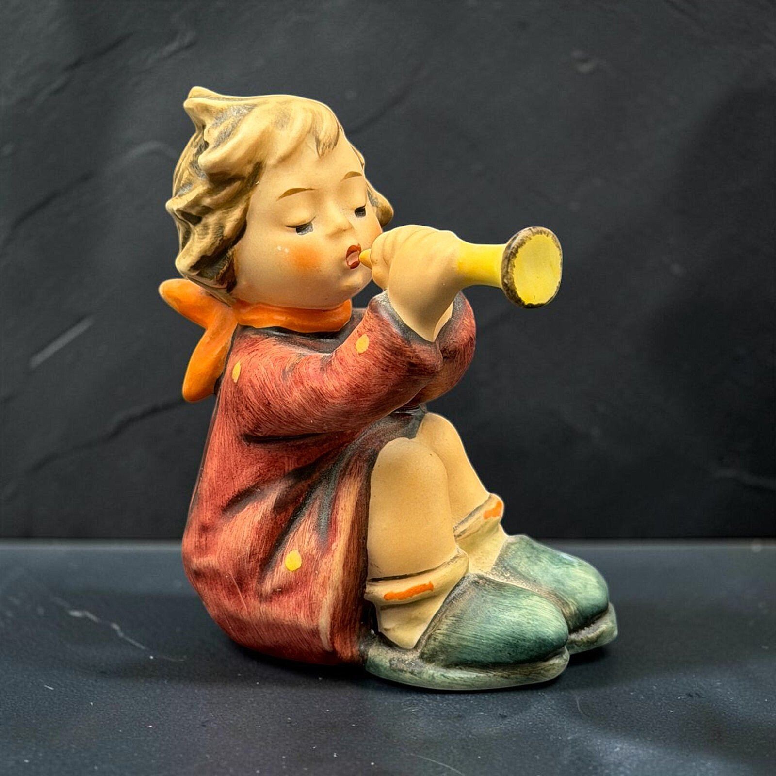 Vintage Goebel Hummel #391 Girl With Trumpet Figurine Made in W Germany 3 Inch Vintage Goebel Hummel #391 Girl With Trumpet Figurine Made in W Germany 3 Inch