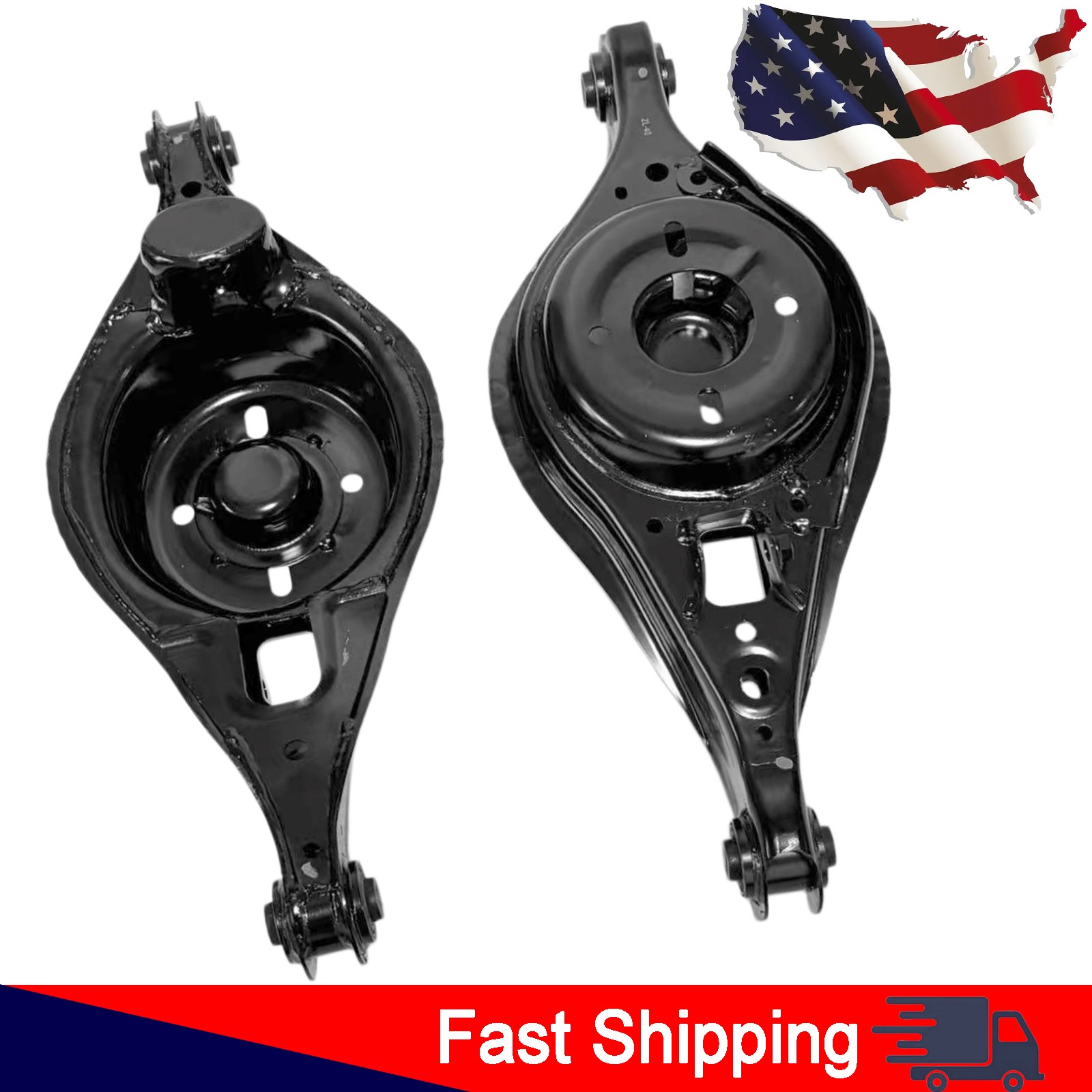 NEW 2x Rear Lower Control Arm w/Bushings for 2009-2012 Ford Fusion Lincoln MKZ