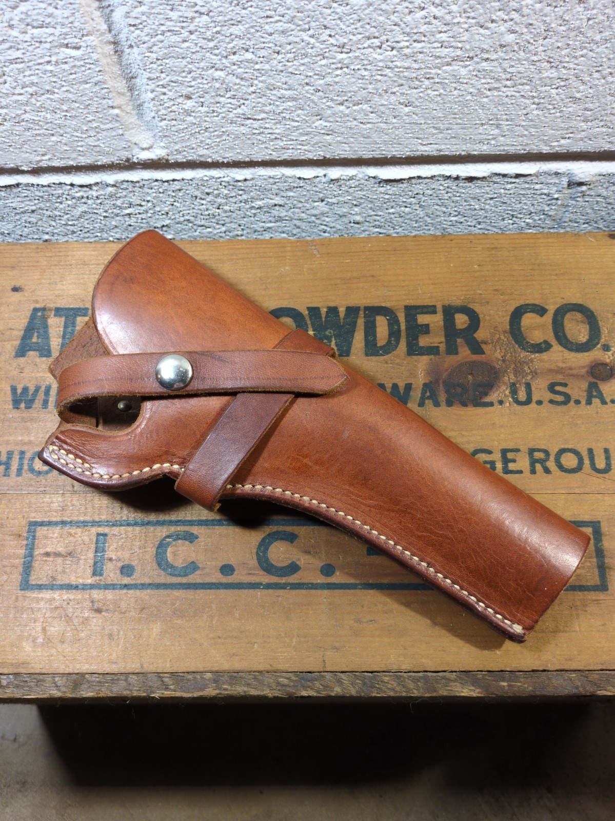Vintage George Lawrence USA Challenger 1-C 522 Leather Holster Colt Revolver RH Vintage George Lawrence USA Challenger 1-C 522 Leather Holster Colt Revolver RH