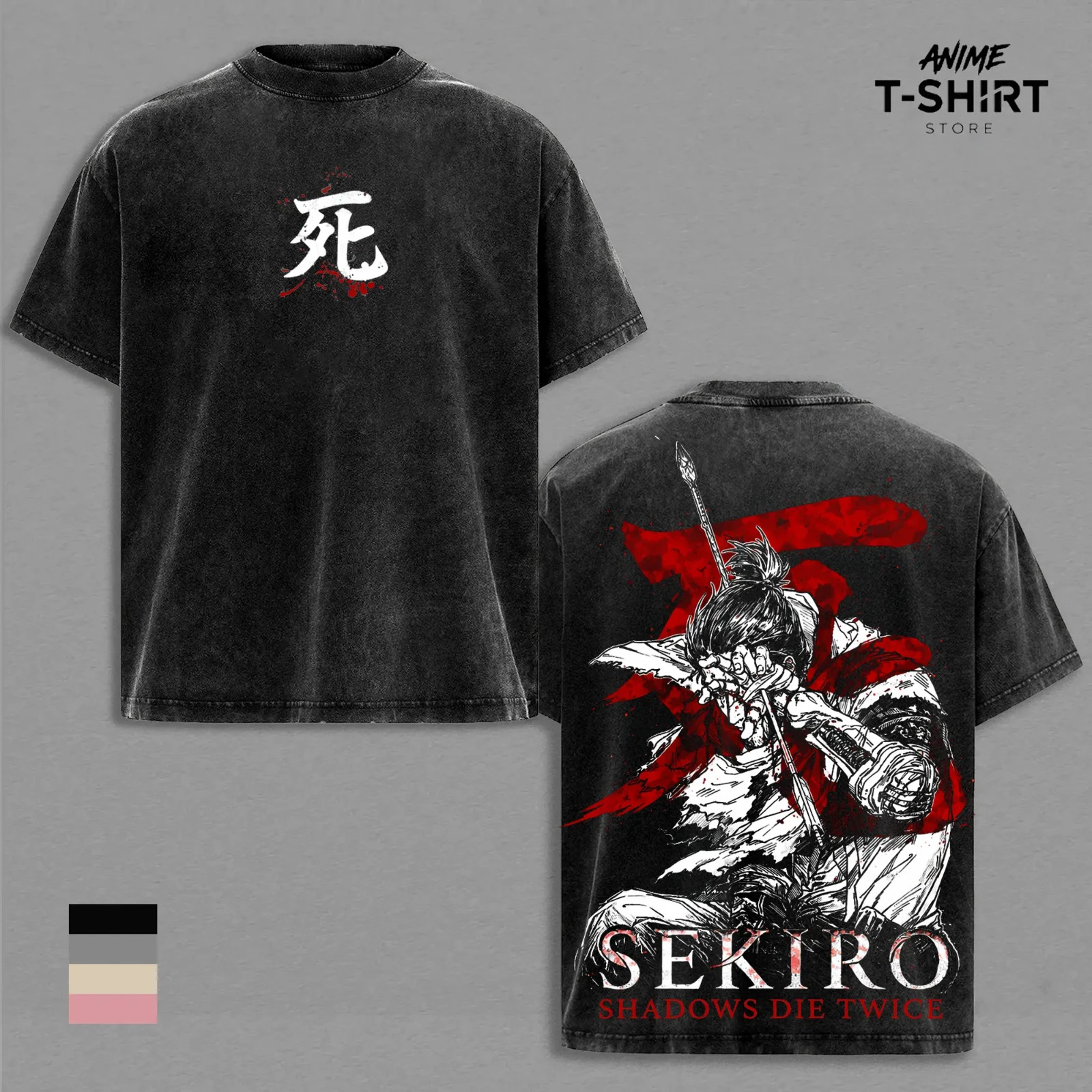 Sekiro Wolf Shadows Die Twice Anime Graphic Tee Vintage Shirt Unisex