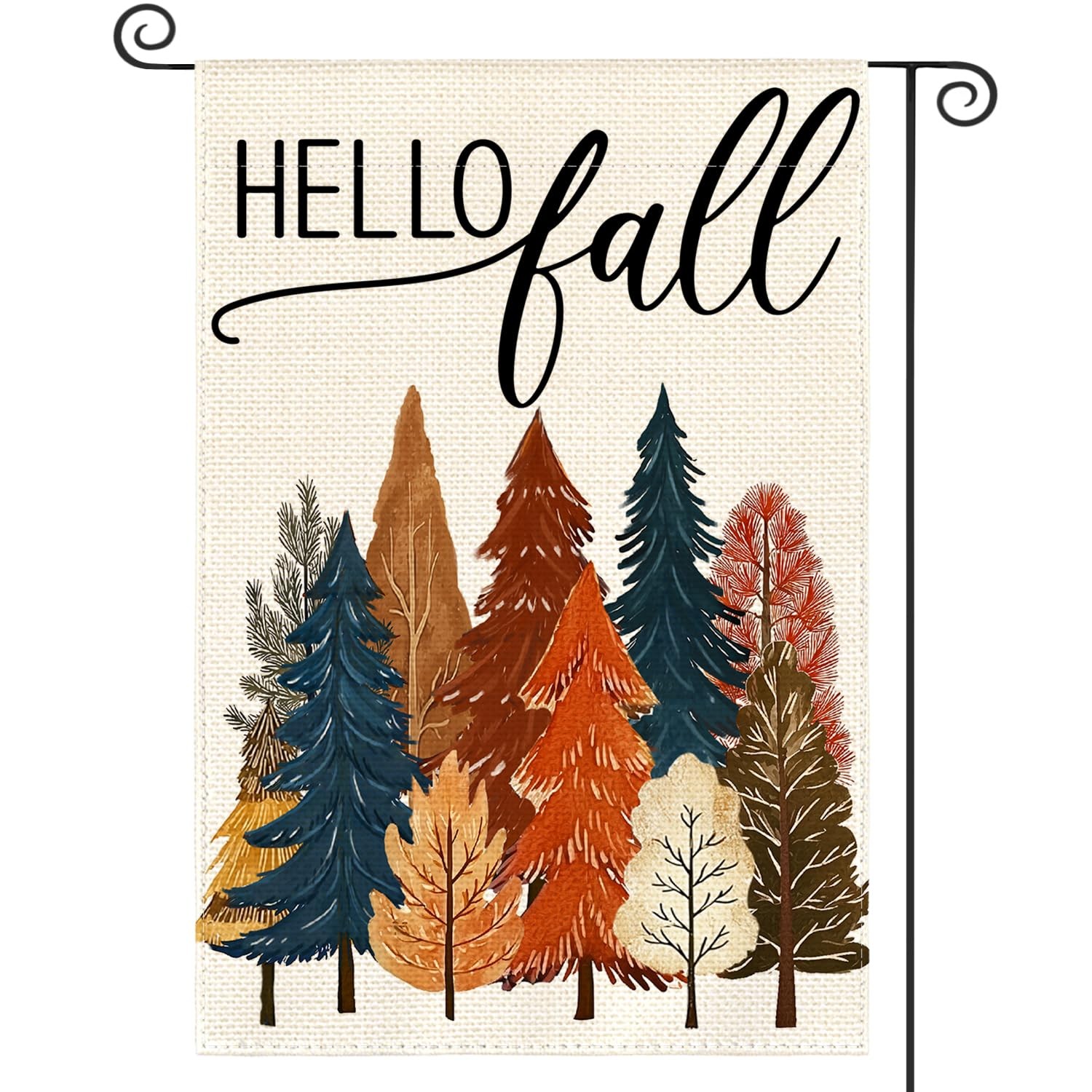 AVOIN colorlife Fall Trees Garden Flag 12x18 Inch Size-12 x 18\