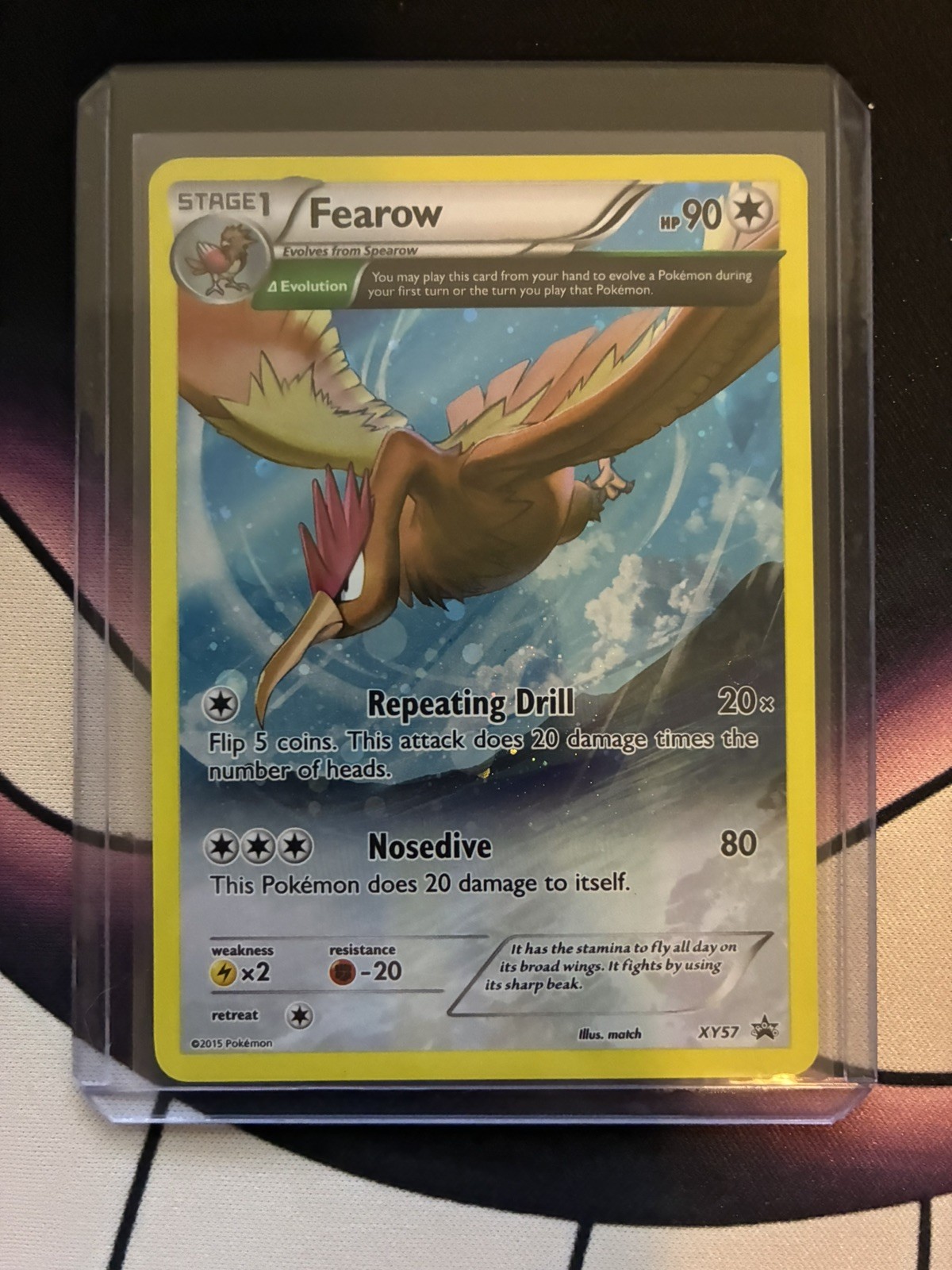 2015 Pokemon TCG Fearow XY57 XY Black Star Promos Holo Card NM