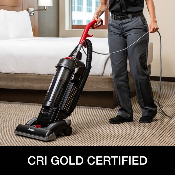 SANITAIRE FORCE® QUIETCLEAN® UPRIGHT VACUUM SC5845D - BLACK