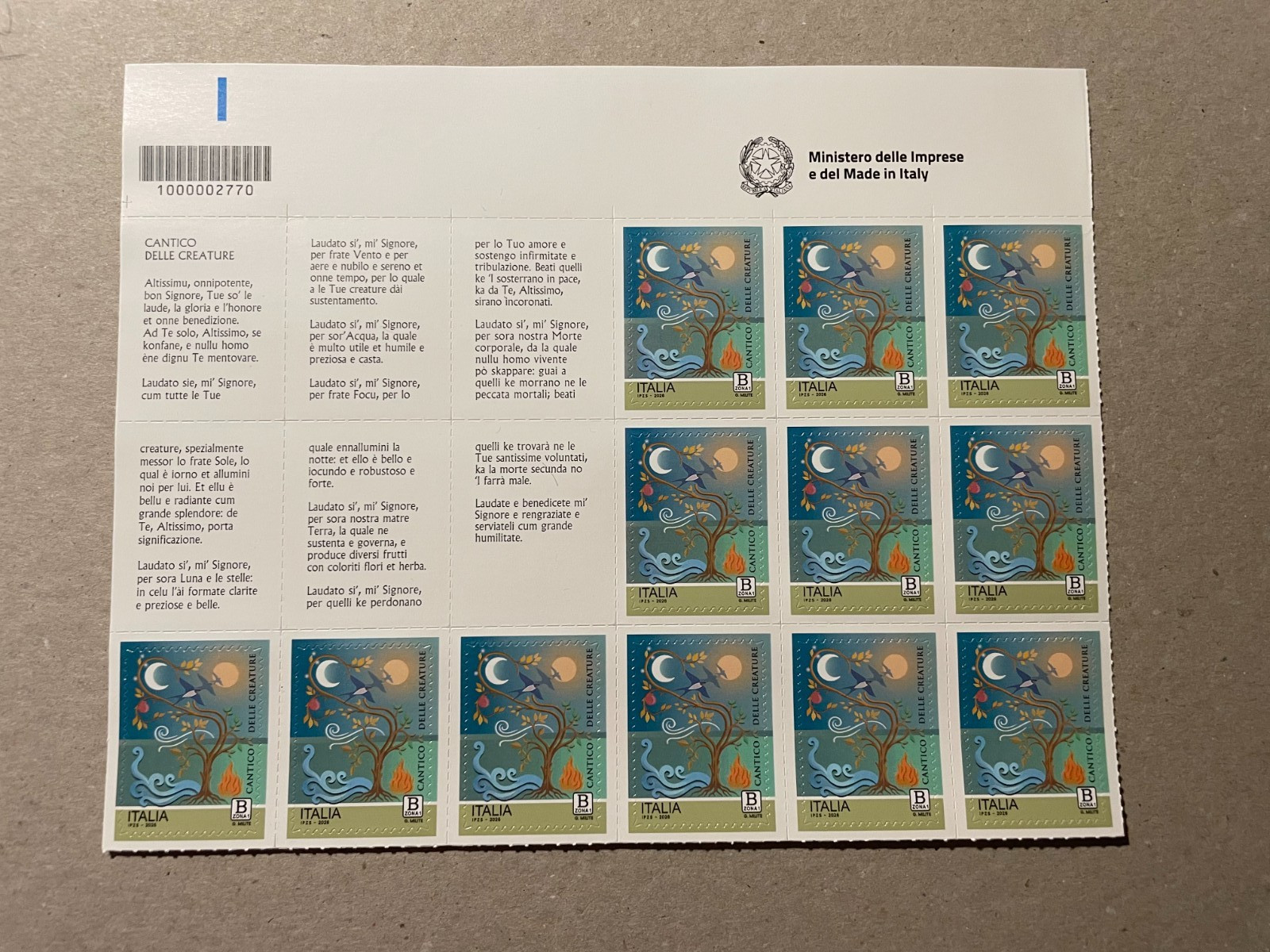 2026 St. Francis Song Creatures Block Barcode and MIMIT Letter Clasp 2026 St. Francis Song Creatures Block Barcode and MIMIT Letter Clasp