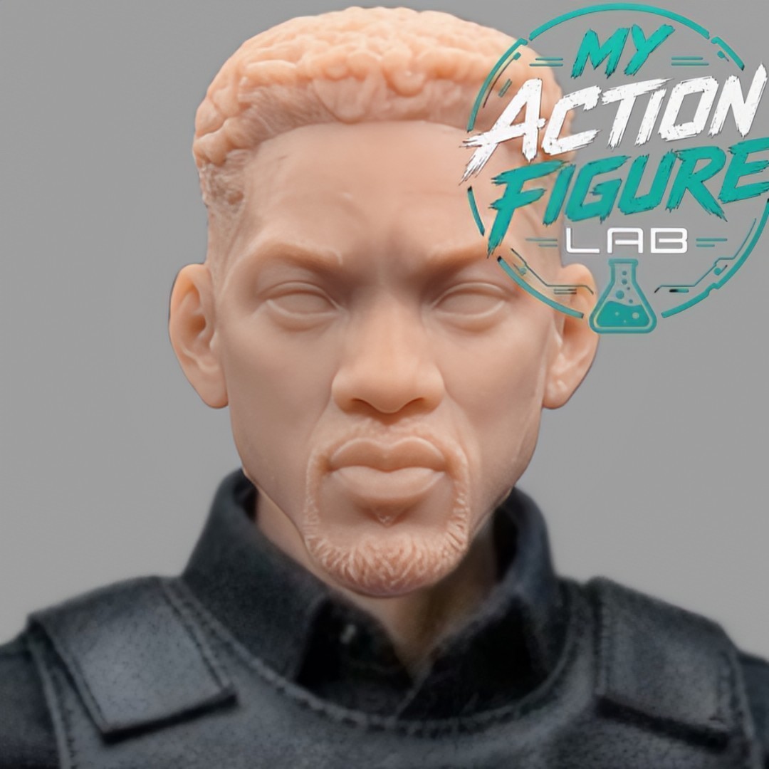 Bad Boys 3D Printed Custom Head Sculpt Unpainted Bad Boys 3D Printed Custom Head Sculpt Unpainted