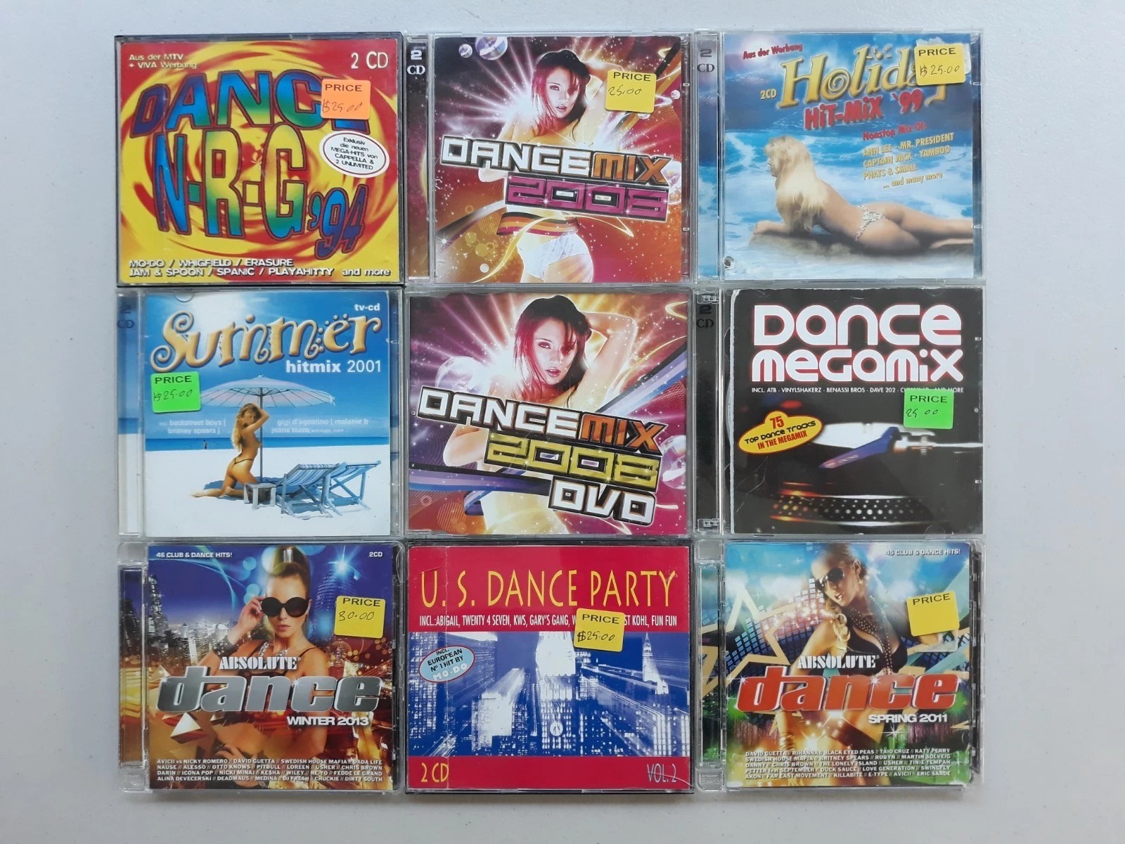 Dance NRG, Megamix, Absolute Dance 8 CD,  1 DVD Lot, Some HTF (L2)