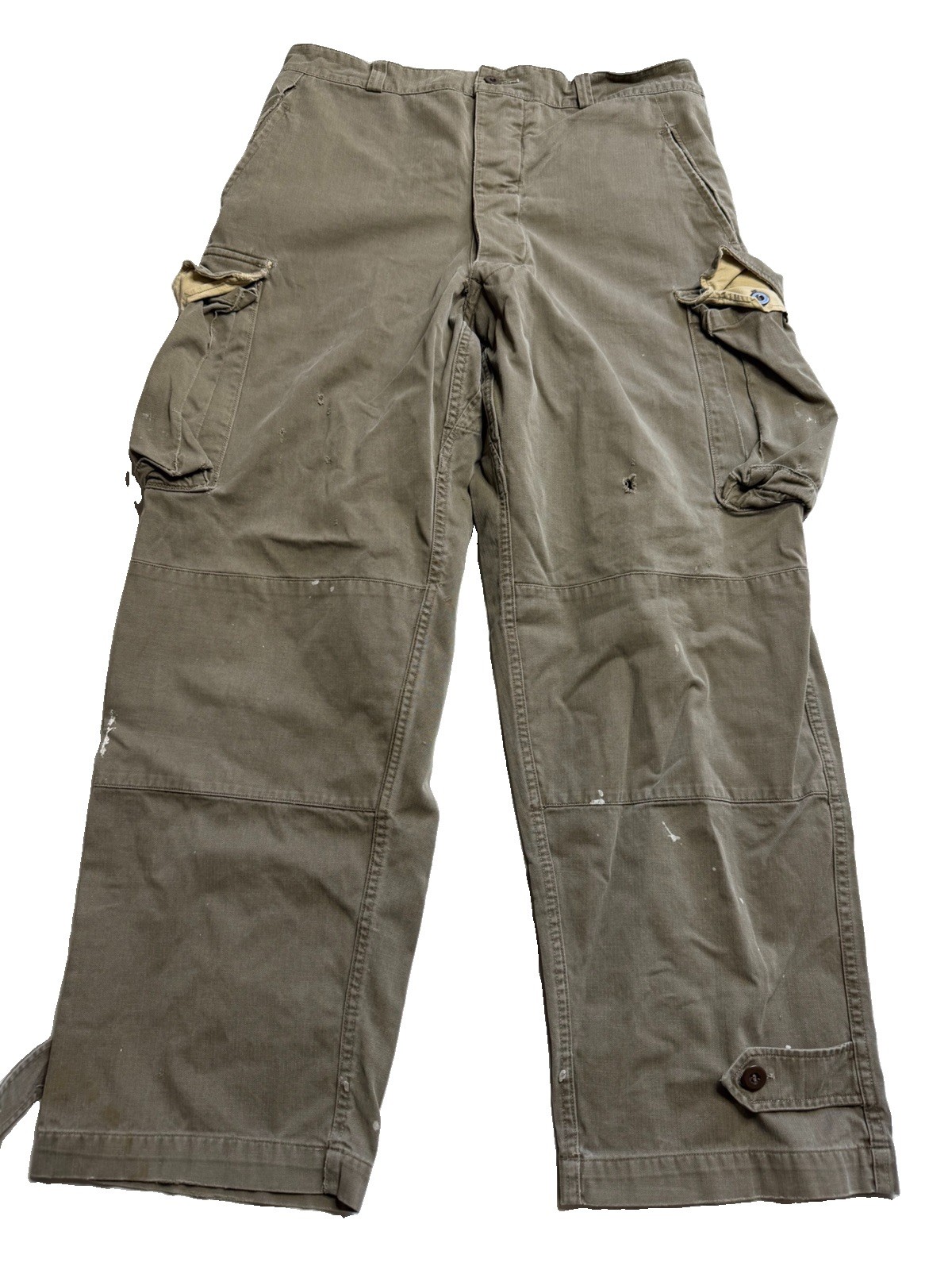 Vtg 1955 Rare Sz MEN 34X28 French MILITARY M47 FIELD GREEN HBT Pants Vtg 1955 Rare Sz MEN 34X28 French MILITARY M47 FIELD GREEN HBT Pants