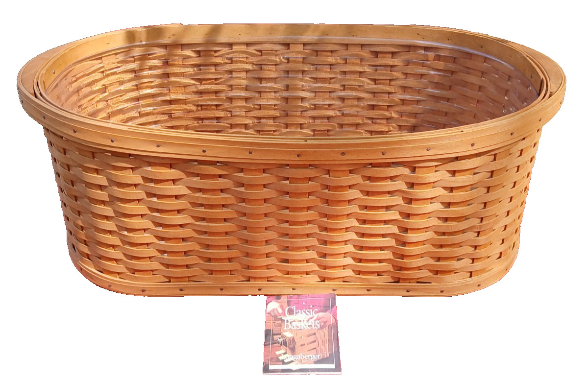 Longaberger Workload Basket w/ Protector & Product Card 24”x14\