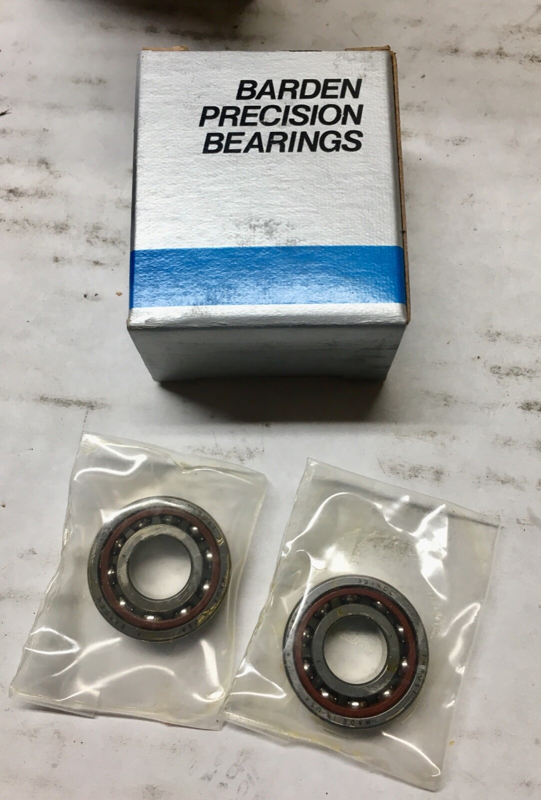 BARDEN PRECISION BEARINGS - Qty. 2 - No. 101HDL - Bore: B OD: C - NEW in BOX BARDEN PRECISION BEARINGS - Qty. 2 - No. 101HDL - Bore: B OD: C - NEW in BOX