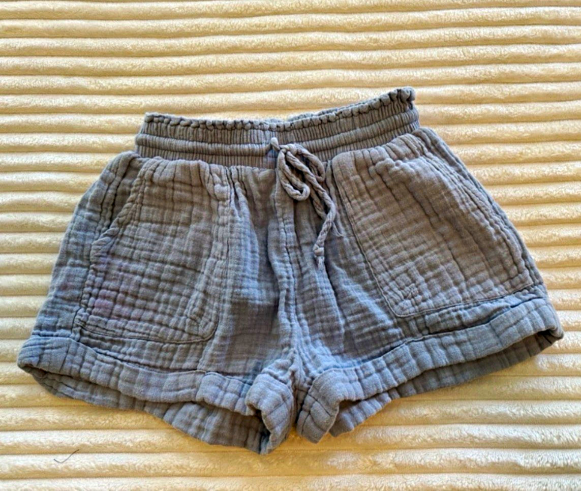 Aéropostale Women\'s Gauze Cotton Shorts Drawstring Elastic Waist XS