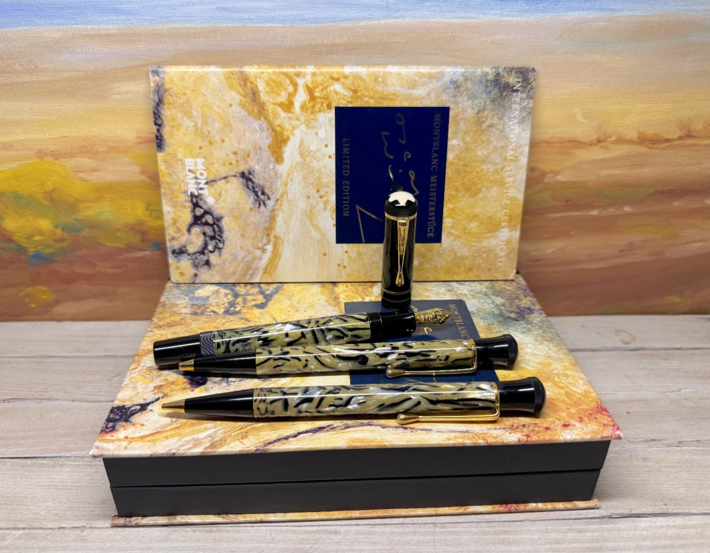 MONTBLANC Oscar Wilde Limited Edition Pencil, and Ballpoint and Fountain Pen SET