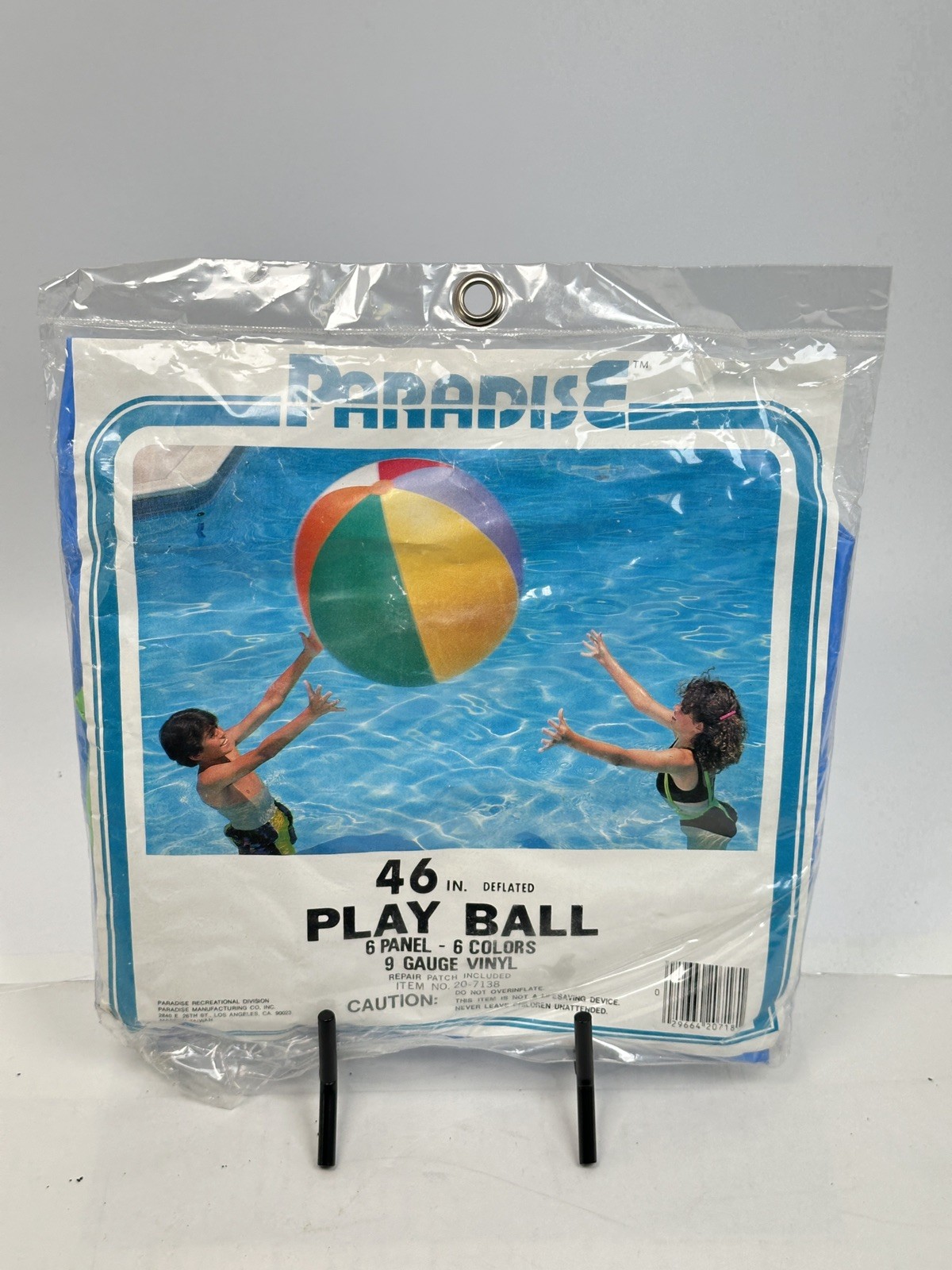 NOS Vintage Inflatable Jumbo Beach Ball 46 inch Paradise Play Ball - vinyl NOS Vintage Inflatable Jumbo Beach Ball 46 inch Paradise Play Ball - vinyl