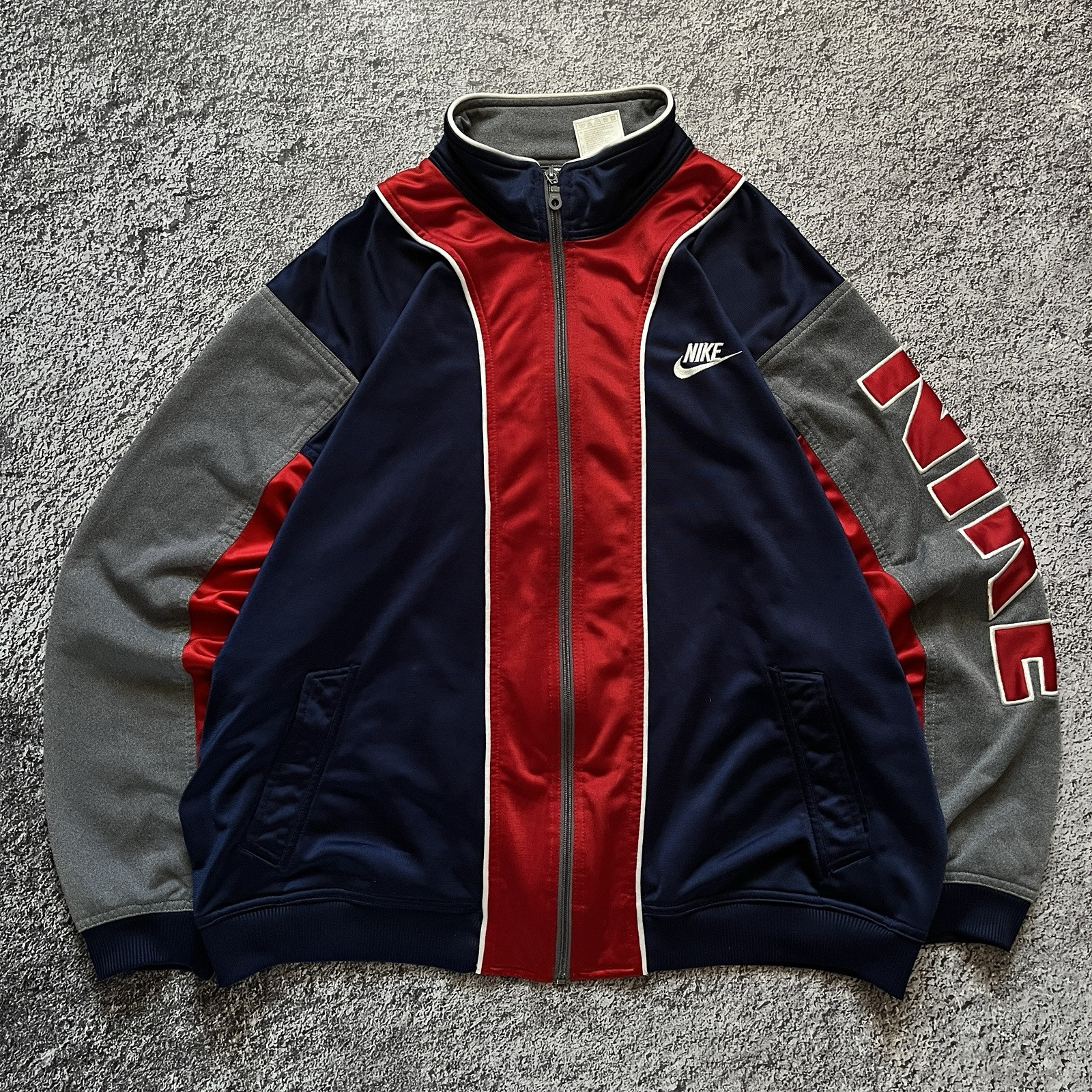 Vintage Nike 90s Rare Track Jacket Big Sleeve Logo Men\'s Size Xl