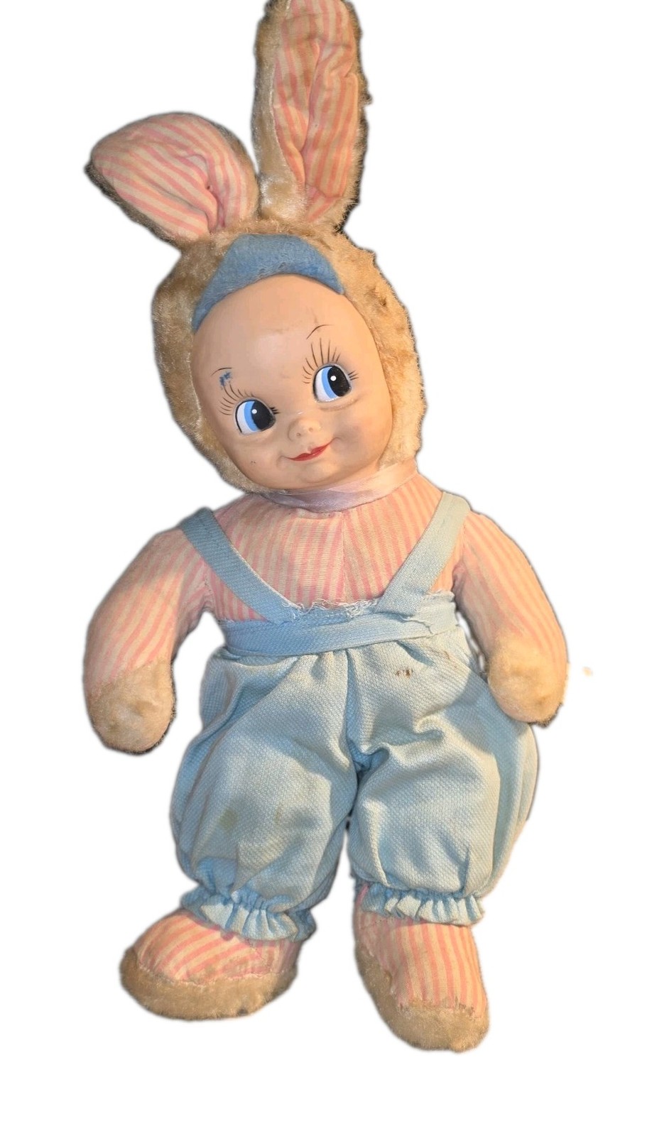Vintage Gund Creation Rubber Face Rabbit Plush Doll 1940-50s 15\ Vintage Gund Creation Rubber Face Rabbit Plush Doll 1940-50s 15\