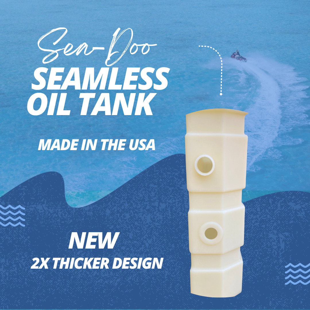 Seadoo Oil Tank - USA Made, Fits 1996-2005 Models + 2 OEM Grommets 293720008 Seadoo Oil Tank - USA Made, Fits 1996-2005 Models + 2 OEM Grommets 293720008