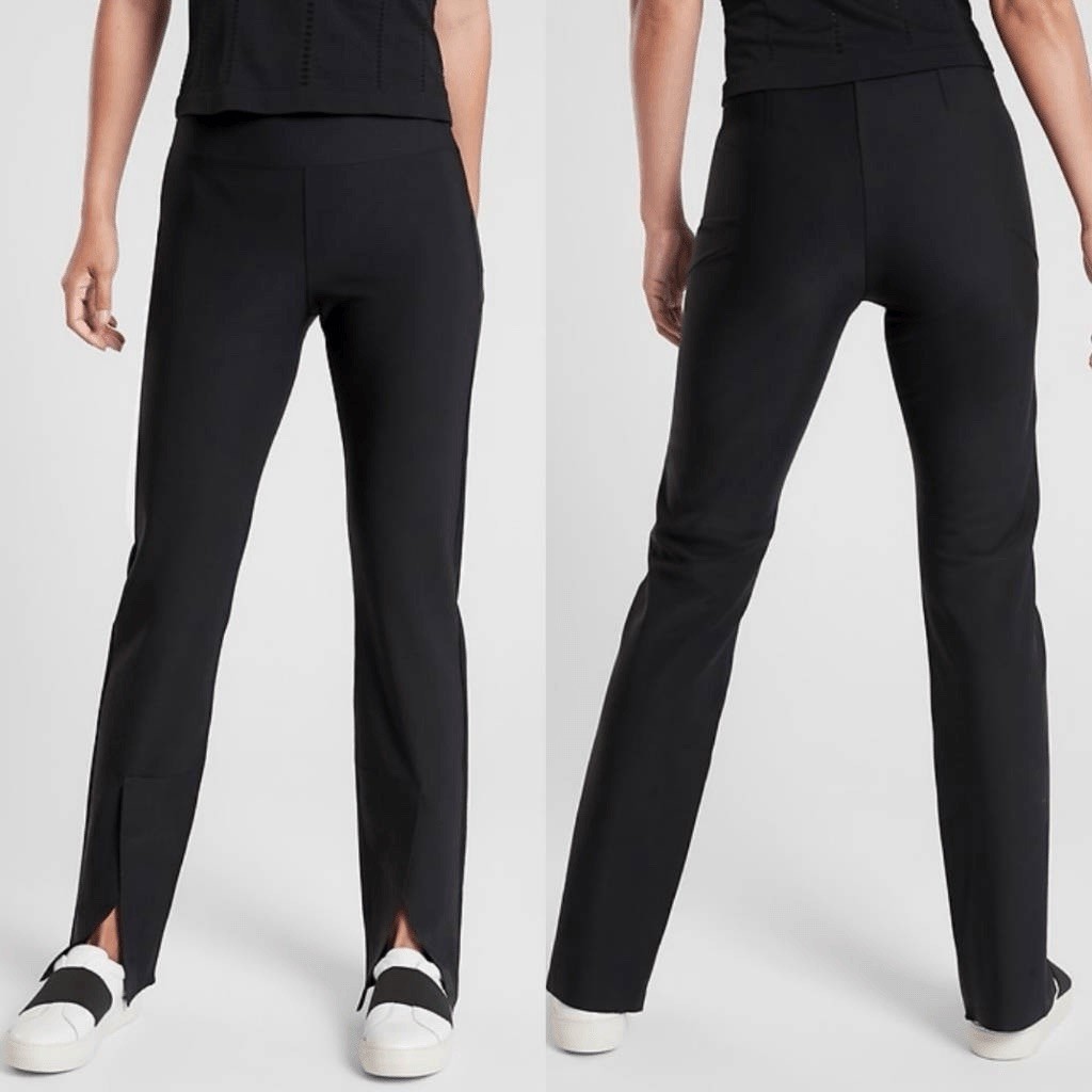 Athleta Interstellar Tight Black Size 12 Fitted High-Rise Fitted High-Rise Nylon
