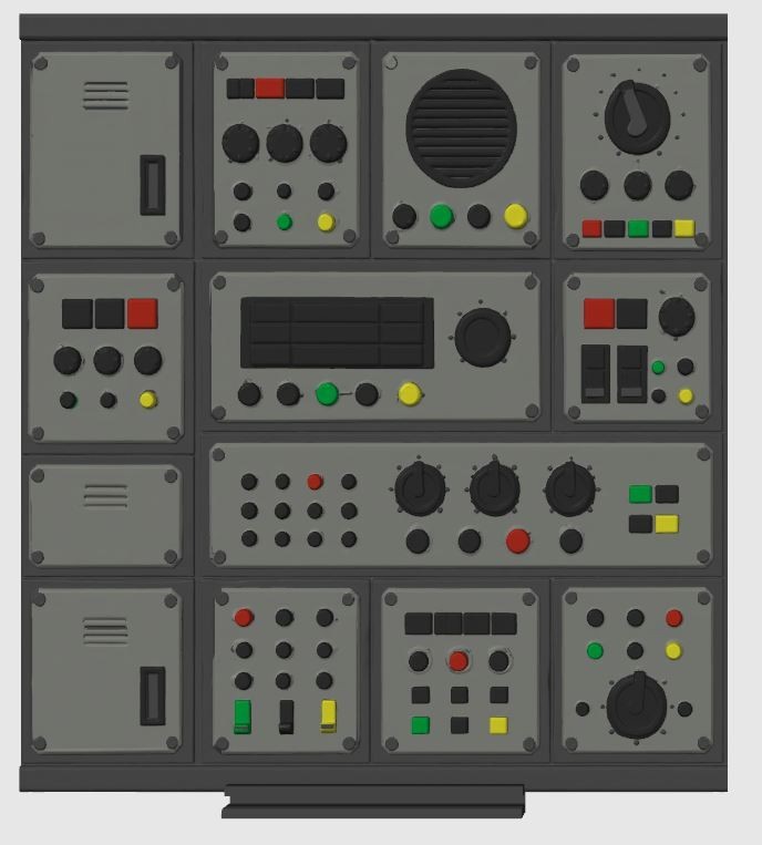 Matt Mason Space Station Sensor & Telemetry Control Wall – Diorama Accessory