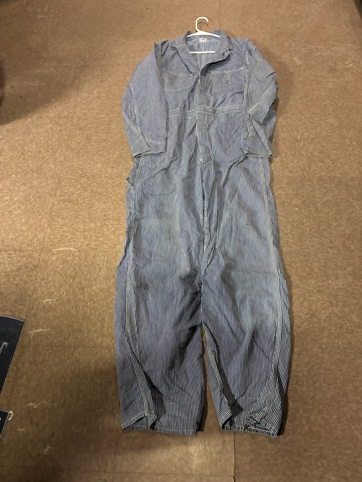 Vintage 1940’s 1950’s Lee Union Alls Hickory Stripe Sz40 Coveralls Workwear Vintage 1940’s 1950’s Lee Union Alls Hickory Stripe Sz40 Coveralls Workwear
