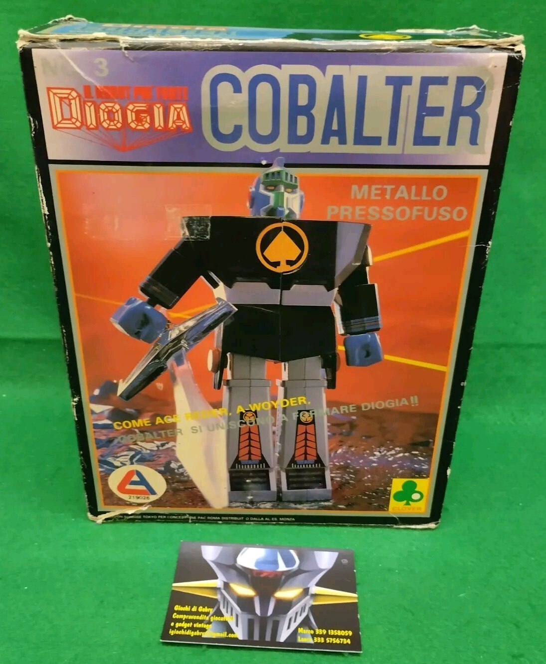 Vintage DIOGIA DAIOJA DAIOJIA Die-cast, Robot No. 3 COBALTER, by CLOVER Singapore