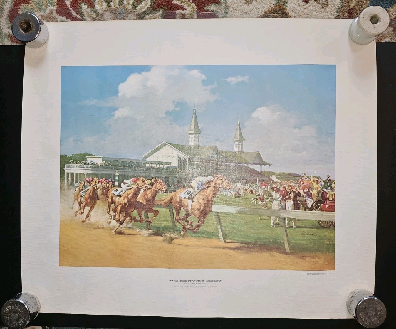 The Kentucky Derby 1963 Print By Hadden Sundblom Of 1914 Kentucky Derby 24\