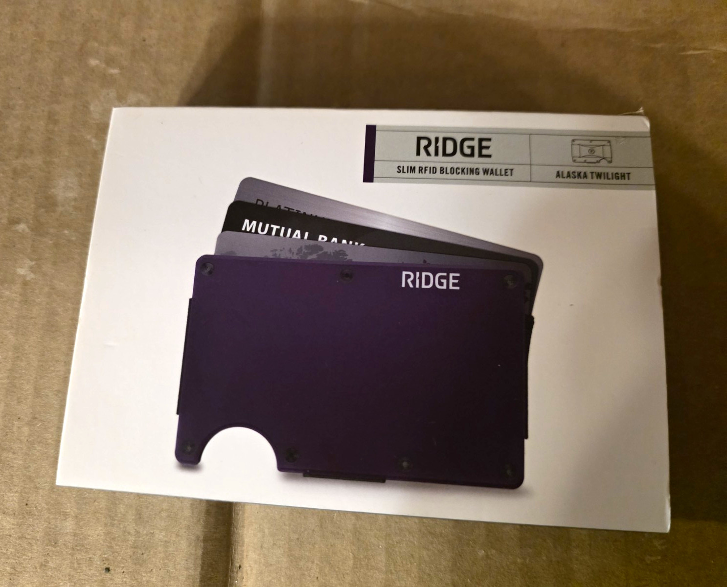 Ridge Purple RFID Blocking Slim Fold Wallet Card Holder w/ Money Clip