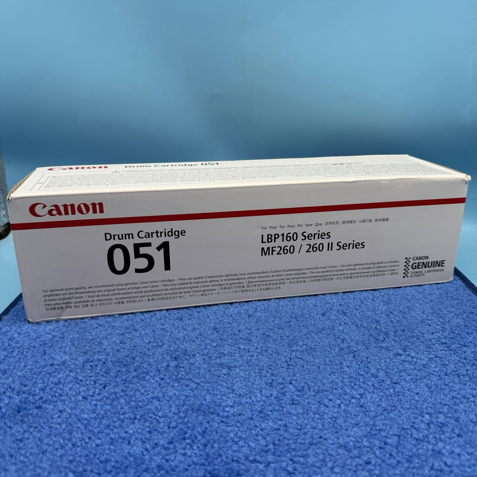 Canon Genuine 051 Black Drum Cartridge Compatible with LBP162dw, MF260 Series