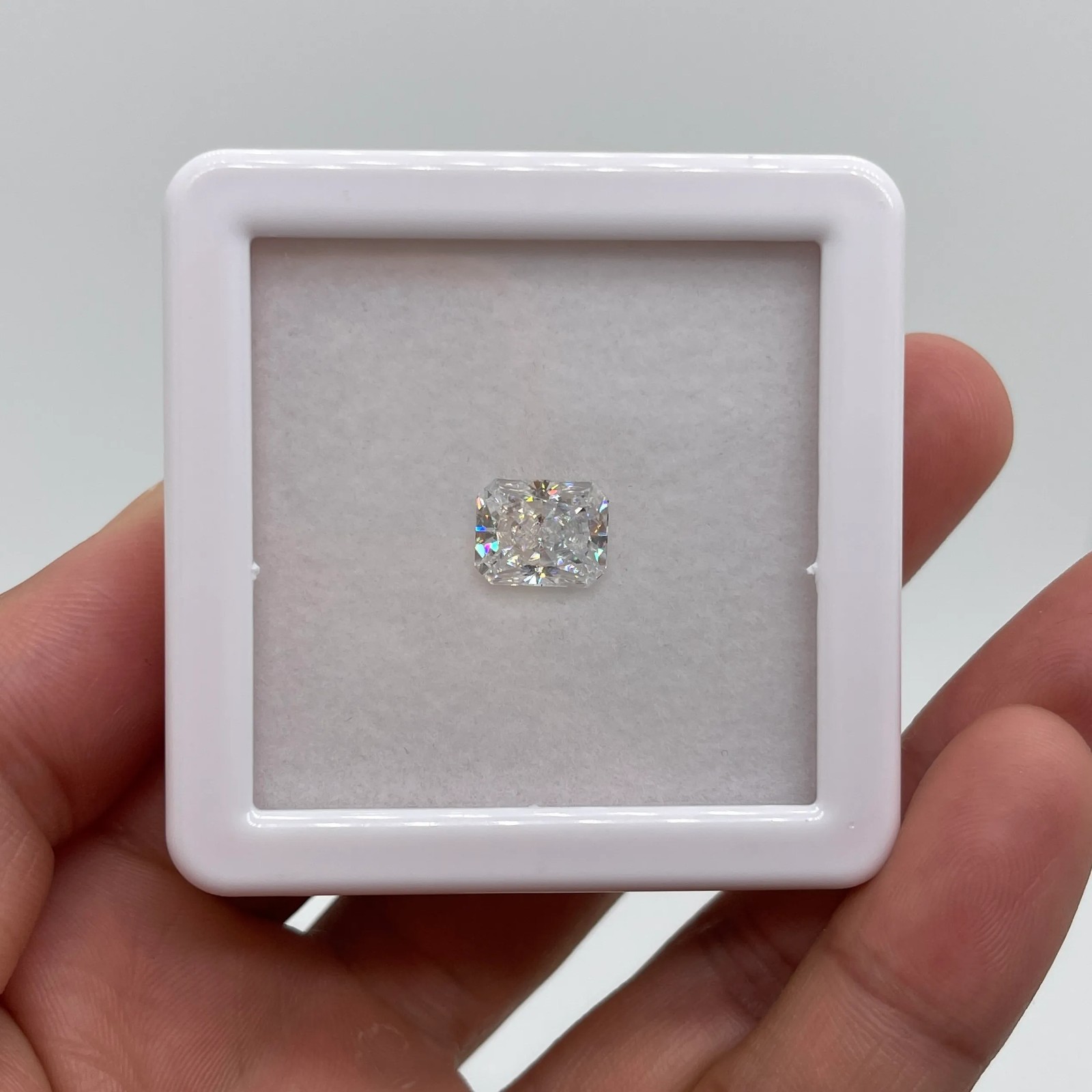 4.80 CT Natural White Diamond Radiant Cut VVS1 D Grade IDGL Certified  C5