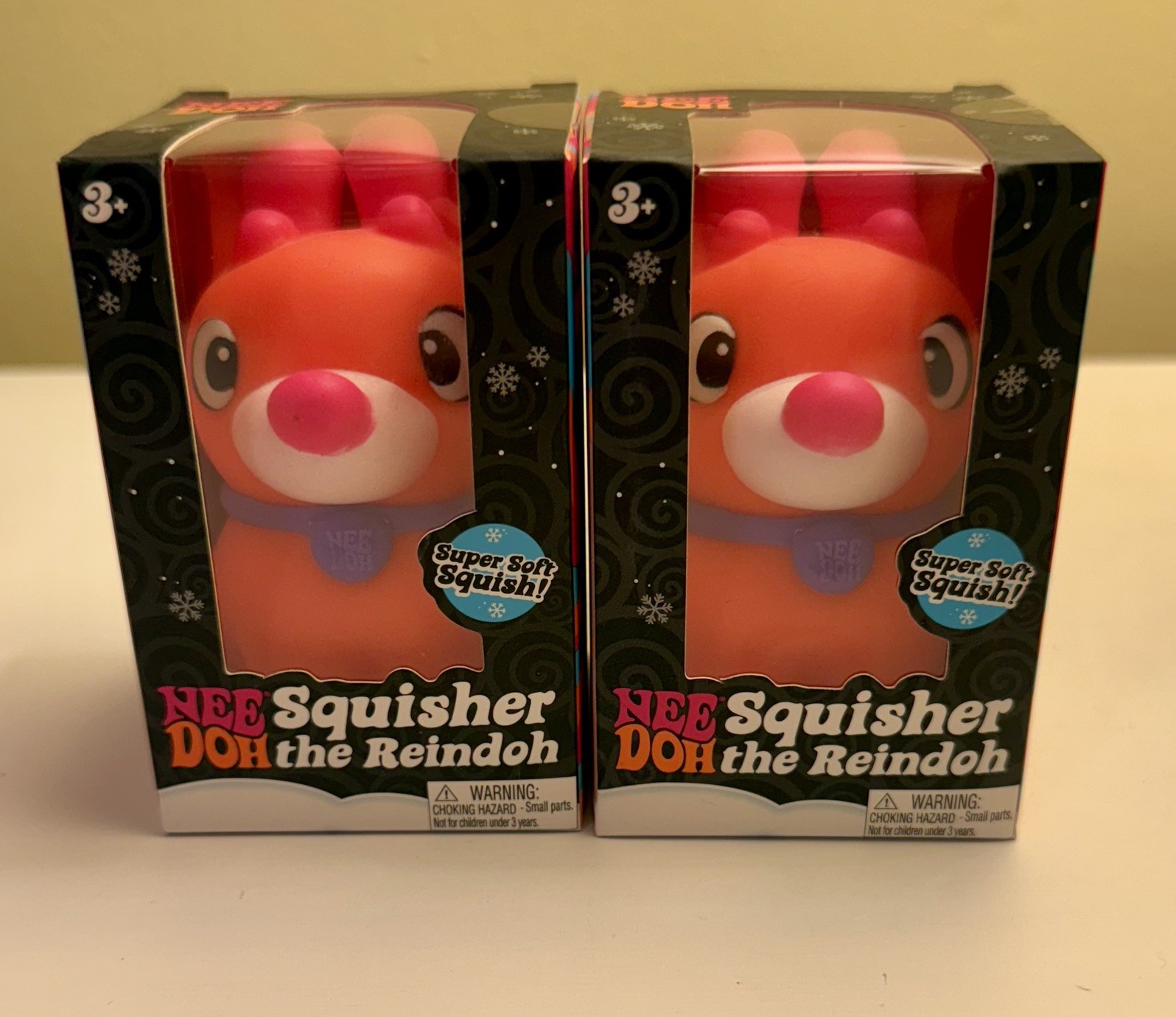 NeeDoh Squisher the Reindoh Bundle lot of 2 Orange RARE & AUTHENTIC NeeDoh Squisher the Reindoh Bundle lot of 2 Orange RARE & AUTHENTIC
