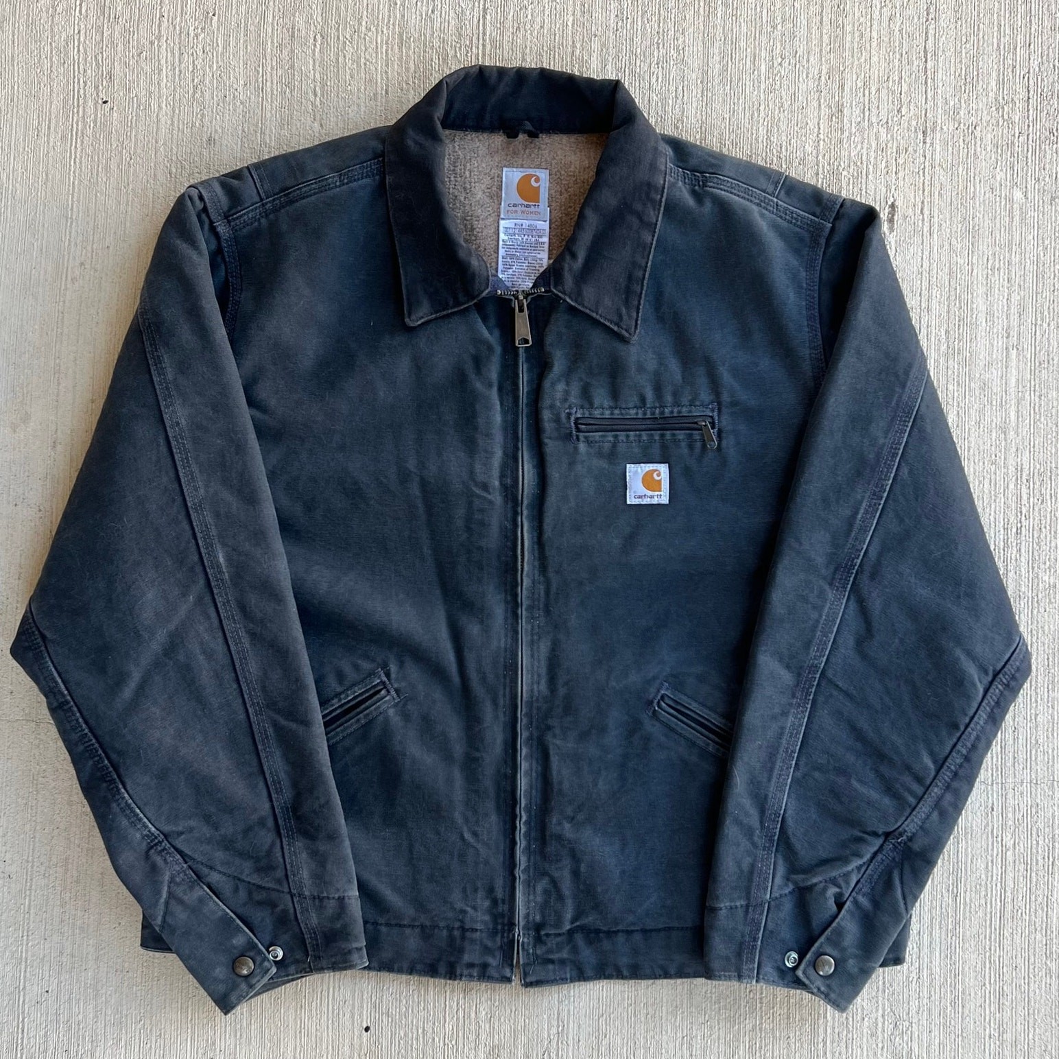 Carhartt WOMENS WJ097 PTL gray Detroit work wear jacket