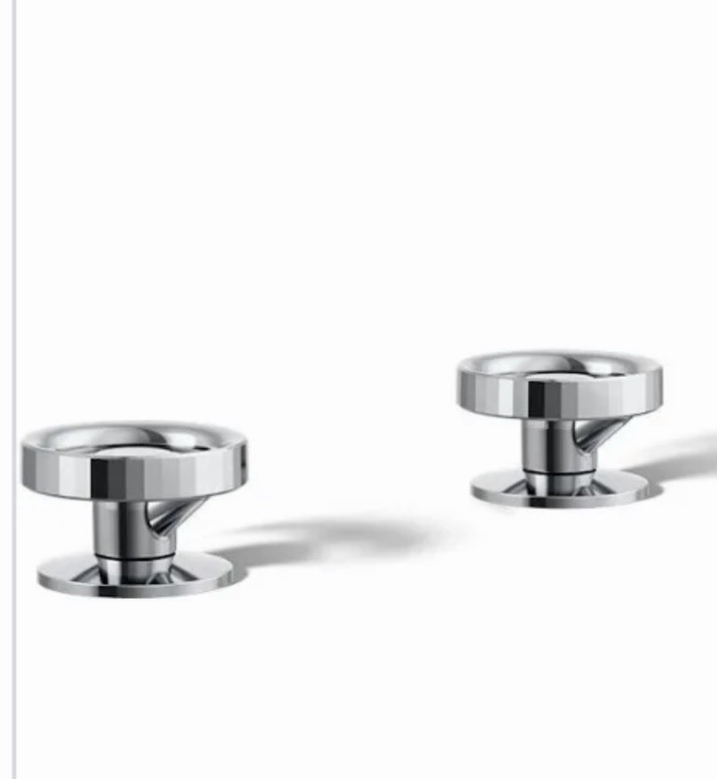 Kohler K-77974-9-CP Components Wheel Handles for Bathroom Faucet Kohler K-77974-9-CP Components Wheel Handles for Bathroom Faucet