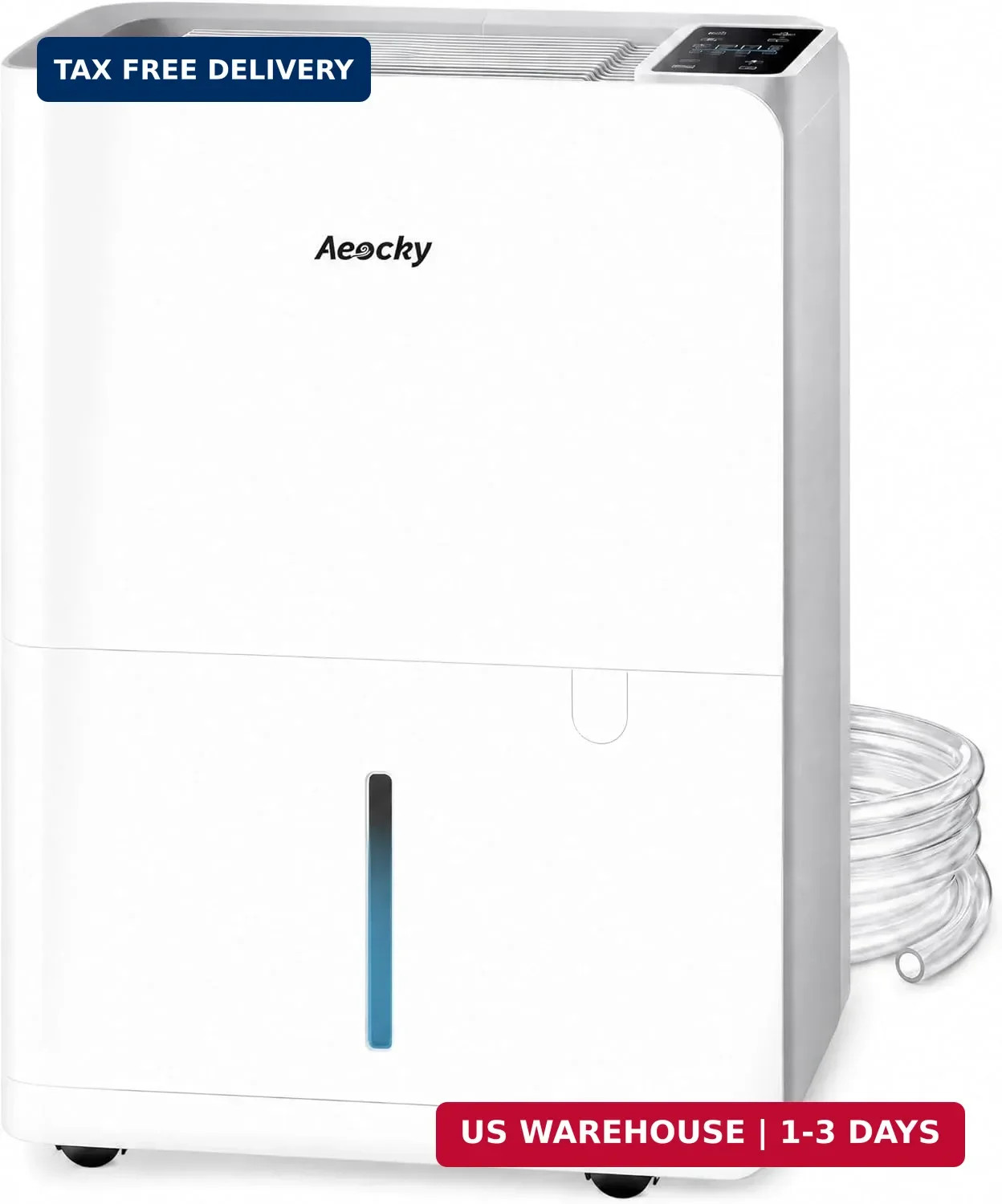 AEOCKY 50 Pint/Day, 3500Sq.Ft Ultra-Quiet 40dB Dehumidifier with Drain Hose AEOCKY 50 Pint/Day, 3500Sq.Ft Ultra-Quiet 40dB Dehumidifier with Drain Hose