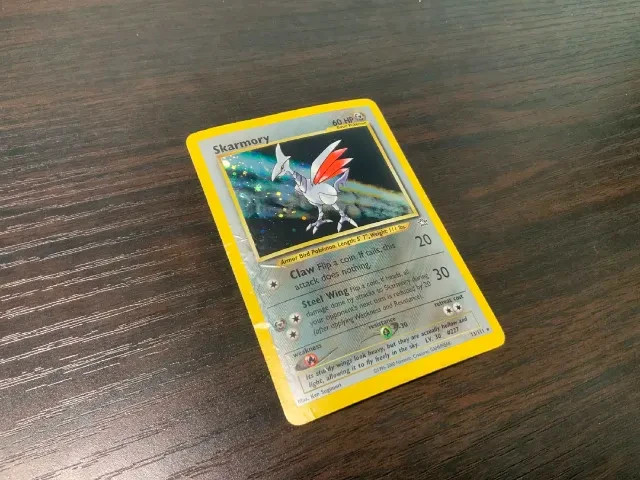 Skarmory 13/111 Neo Genesis Holo Unlimited - DAMAGED - [See Photos & Read Desc]