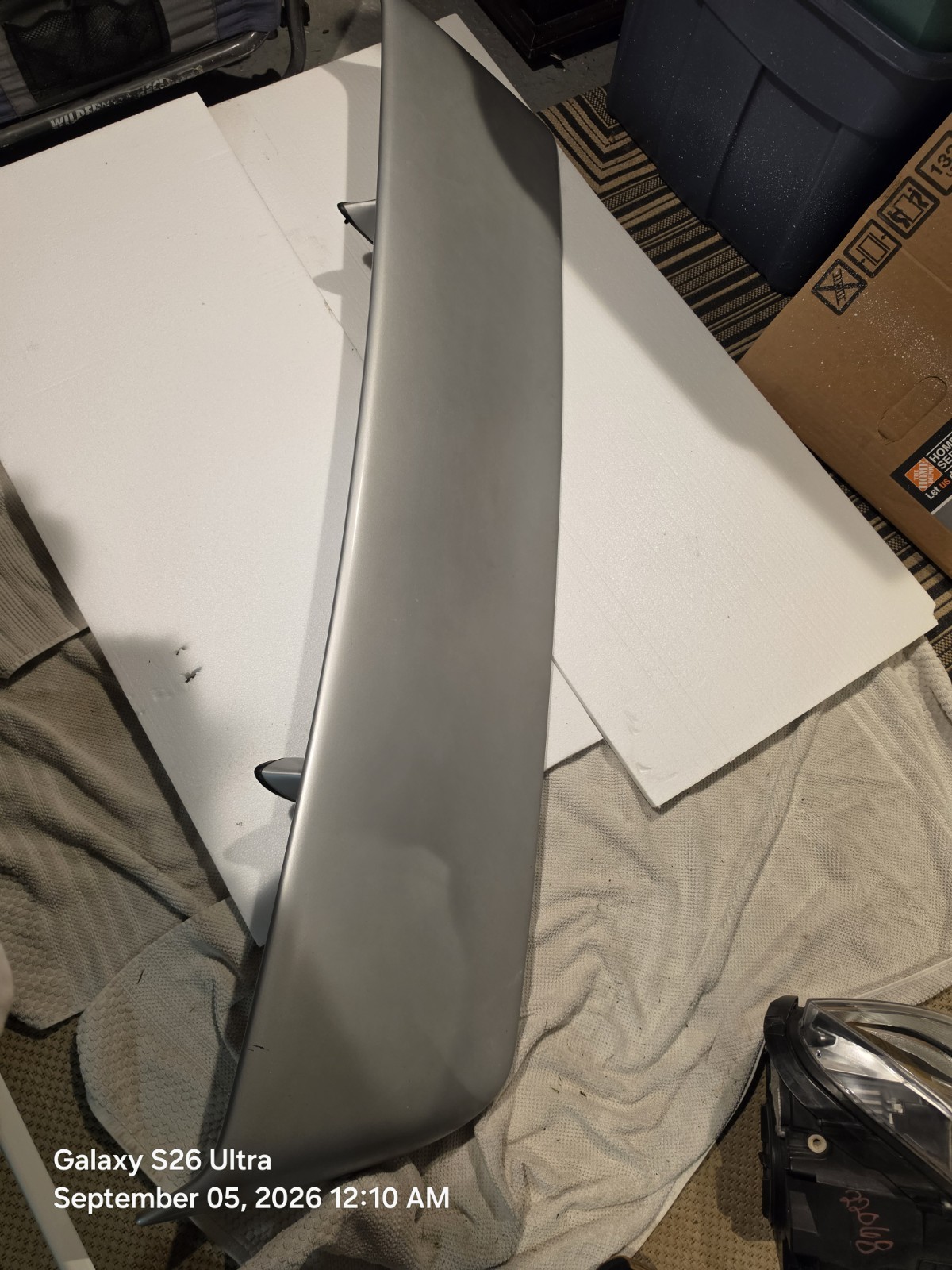1984 - 1988 PONTIAC FIERO GT OEM REAR TRUNK SPOILER WING HATCH DECK LID SILVER