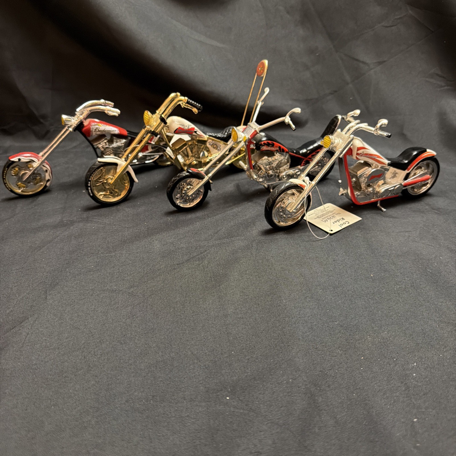 Set of 4 Budweiser Motorcycles Collection Hamilton Collection Set of 4 Budweiser Motorcycles Collection Hamilton Collection