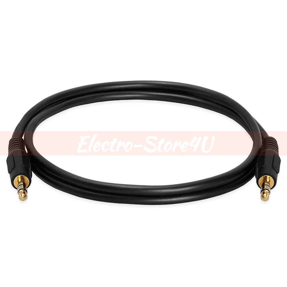 3.5mm Male to Male Cable 3ft 6ft 12ft 25ft 50ft 100ft Lot Stereo Audio Aux 1/8\
