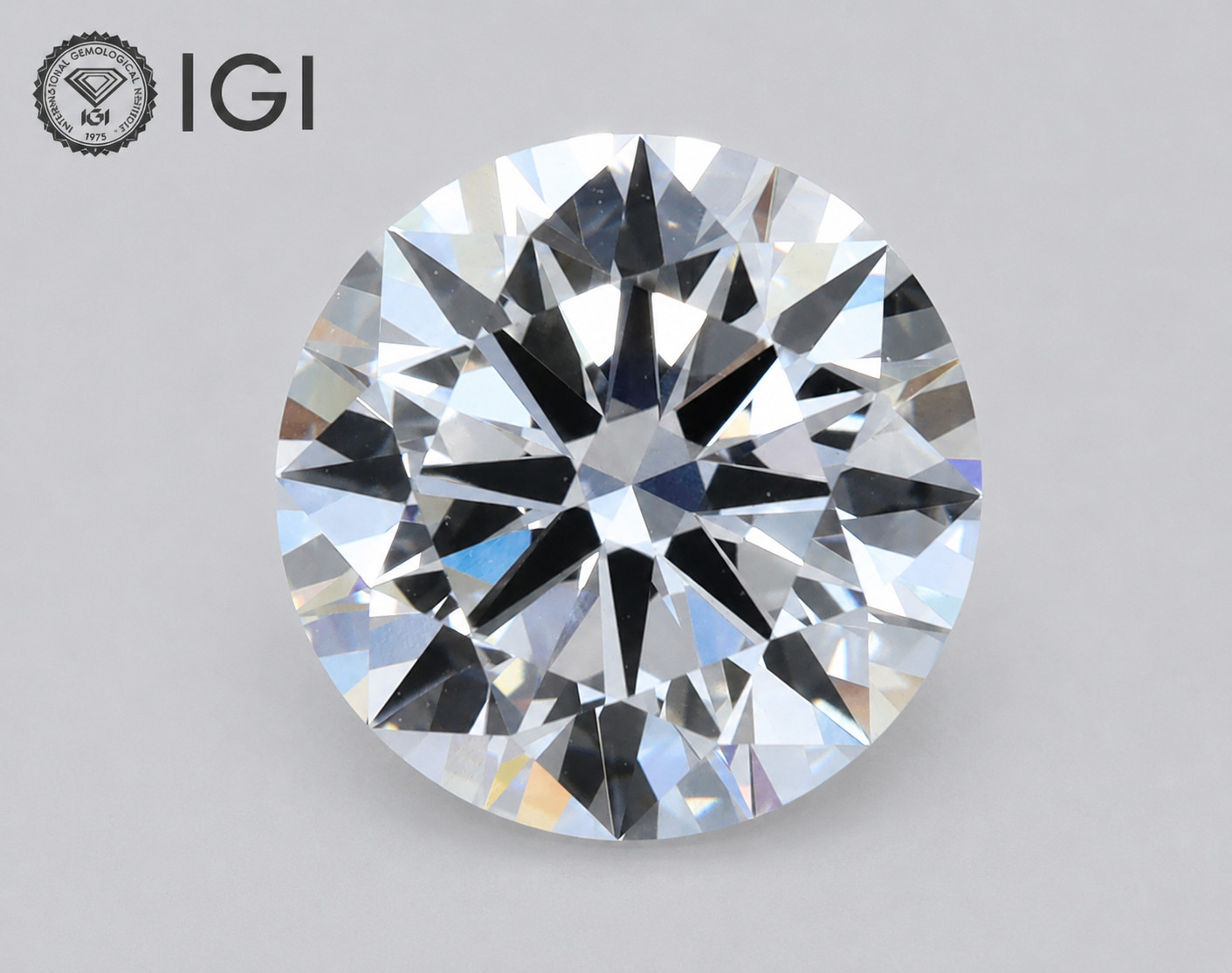 2.50 Carat Round Cut IGI Certified Lab Grown CVD Diamond E Color VVS2 Clarity