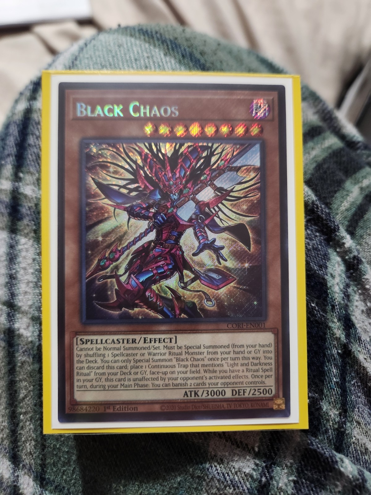 Yugioh Black Chaos CORI-EN001 Chaos Origins 1st Edition Yugioh Black Chaos CORI-EN001 Chaos Origins 1st Edition