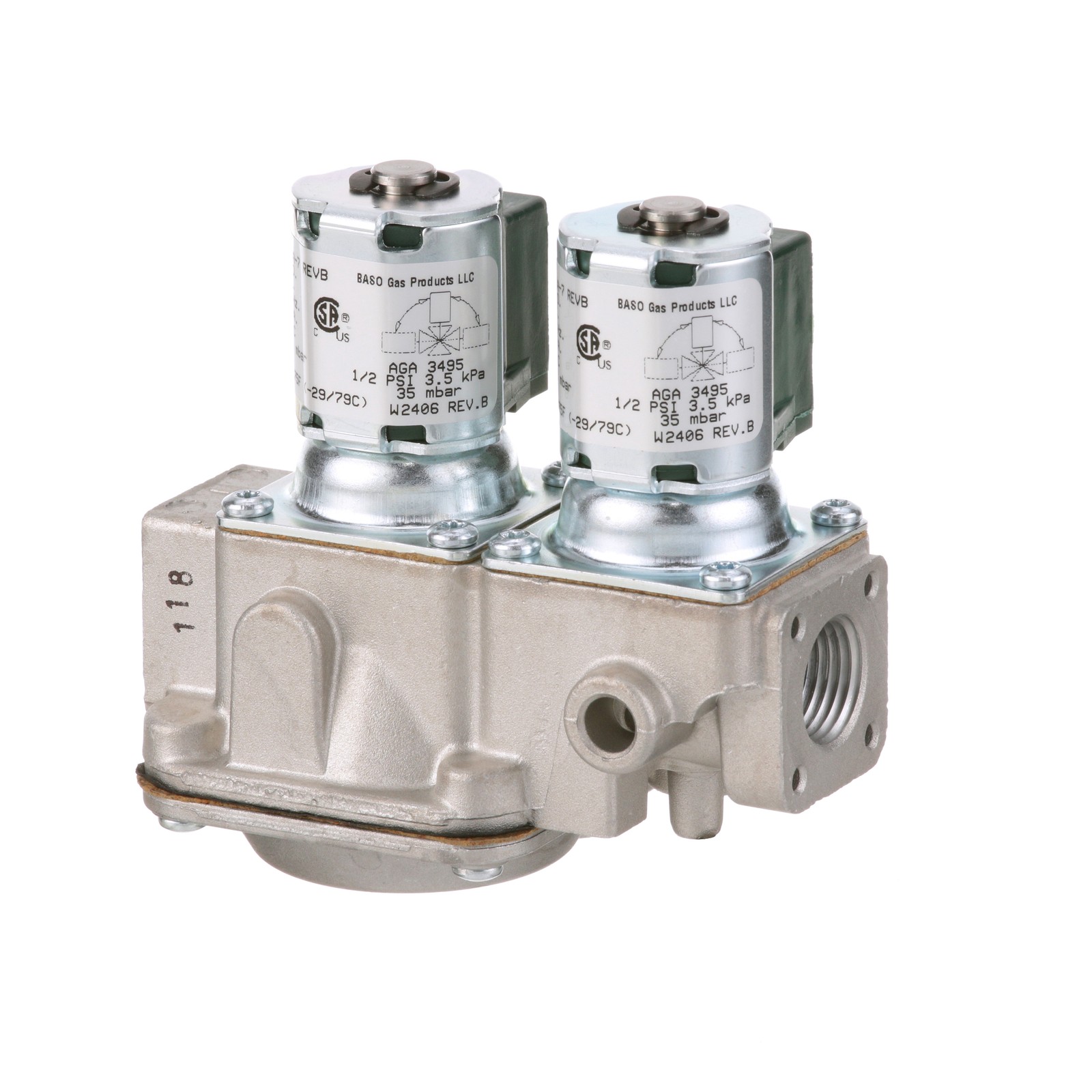 Mavrik 1/2 in 25V Natural Gas Solenoid Valve Replaces Groen 123815