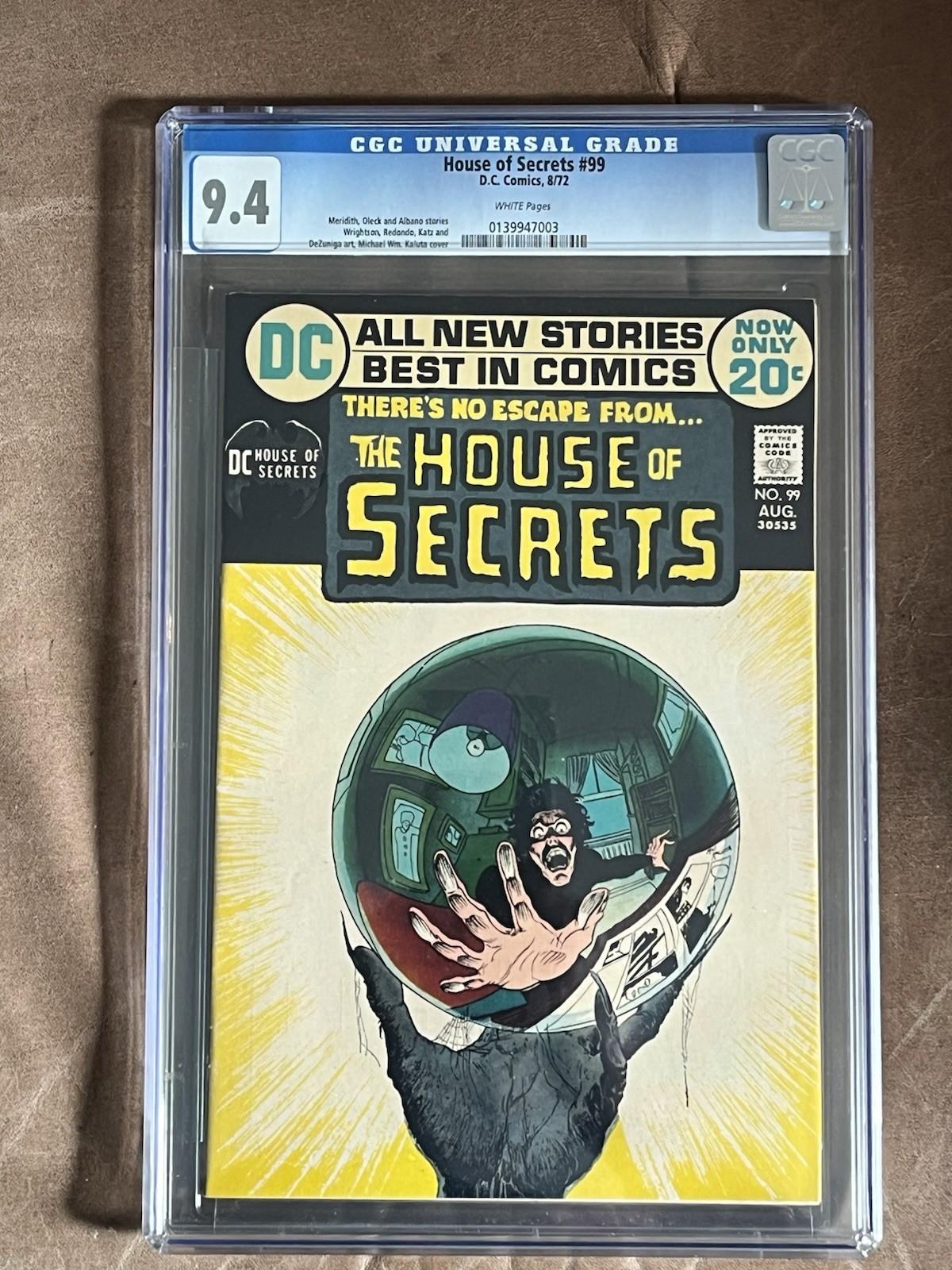 House of Secrets #99 CGC 9.4 (DC Comics August 1972)