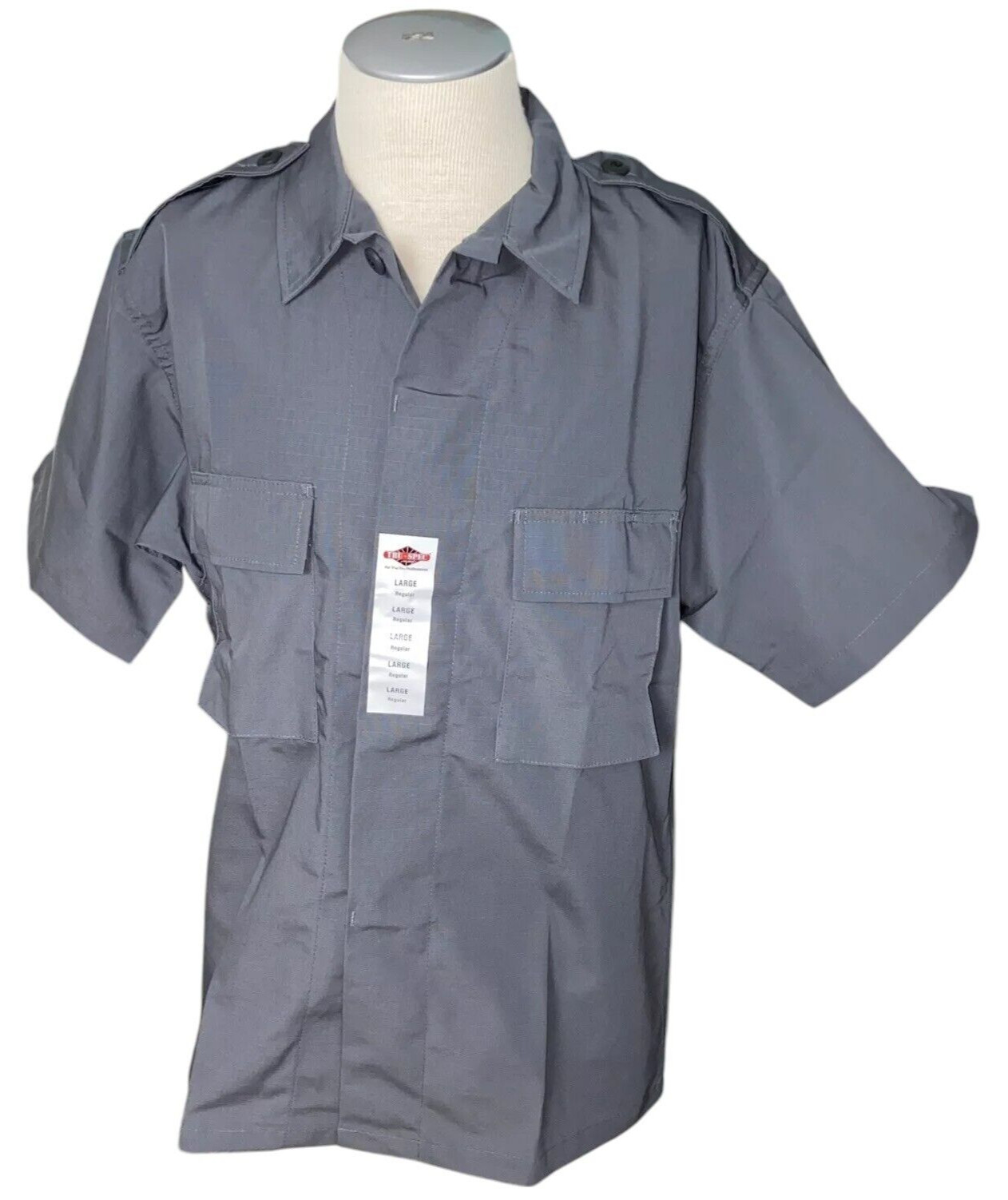 True Spec men\'s Tatical Shirt L Grey Military True Spec men\'s Tatical Shirt L Grey Military