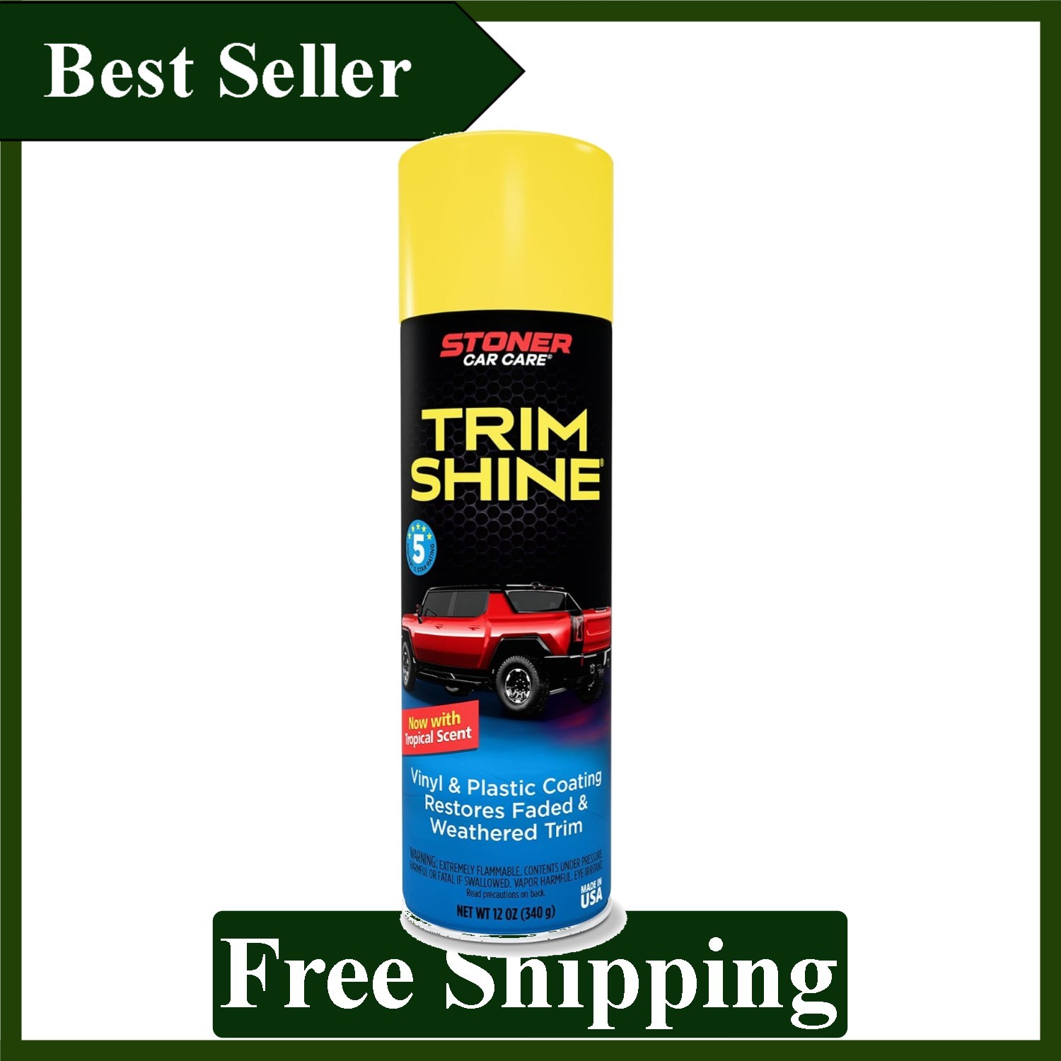 Black Trim Restorer 12oz – Restore and Shine Your Vehicle\'s Trim Effortlessly