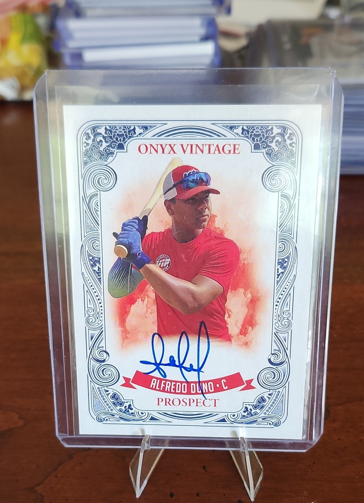 2021 Onyx Vintage - Alfredo Duno #VAAD Blue Ink Autographs /325 (AU, RC) 2021 Onyx Vintage - Alfredo Duno #VAAD Blue Ink Autographs /325 (AU, RC)