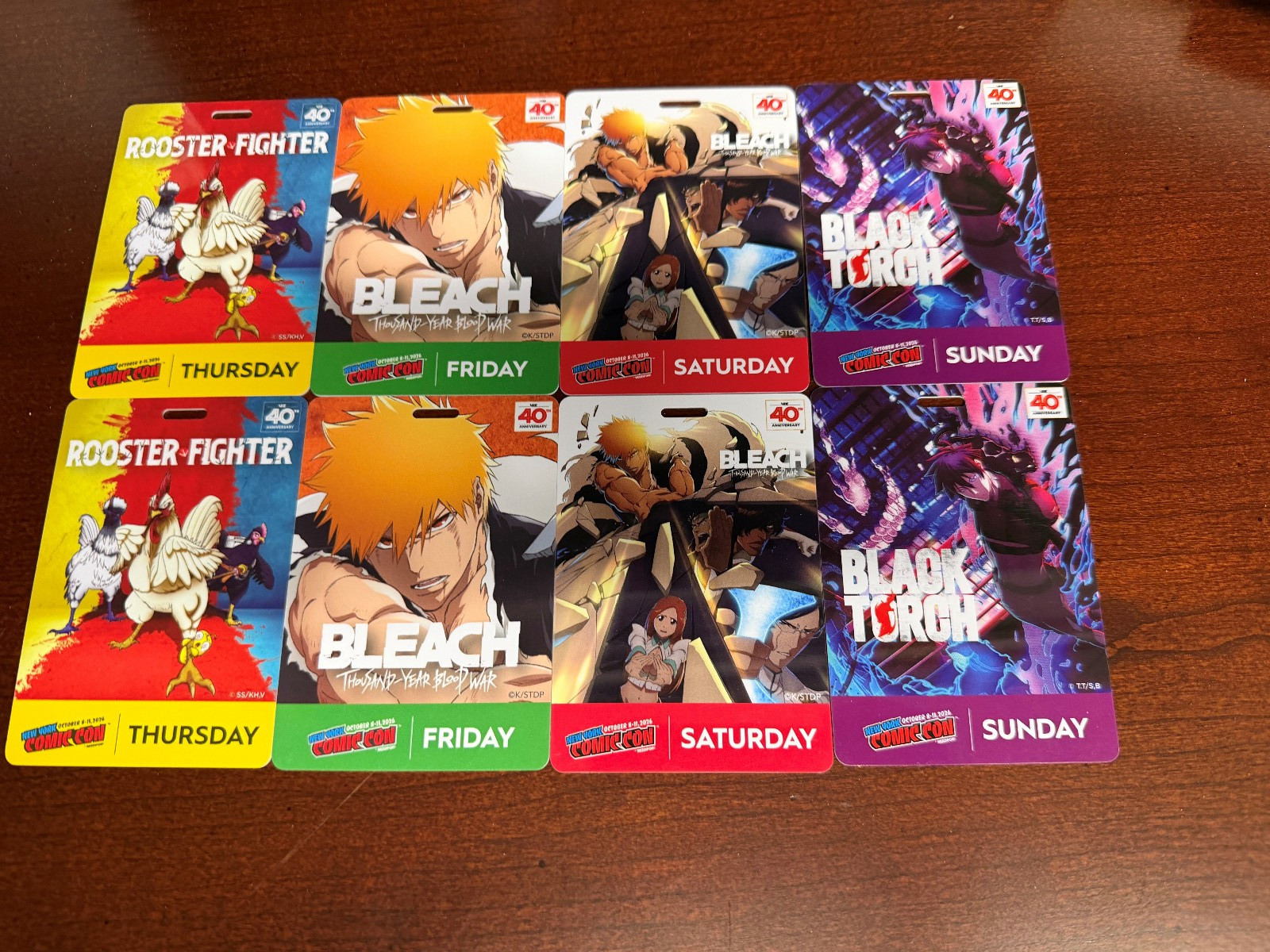 NYCC 2026 New York Comic Con -- Set of four one-day passes for complete weekend