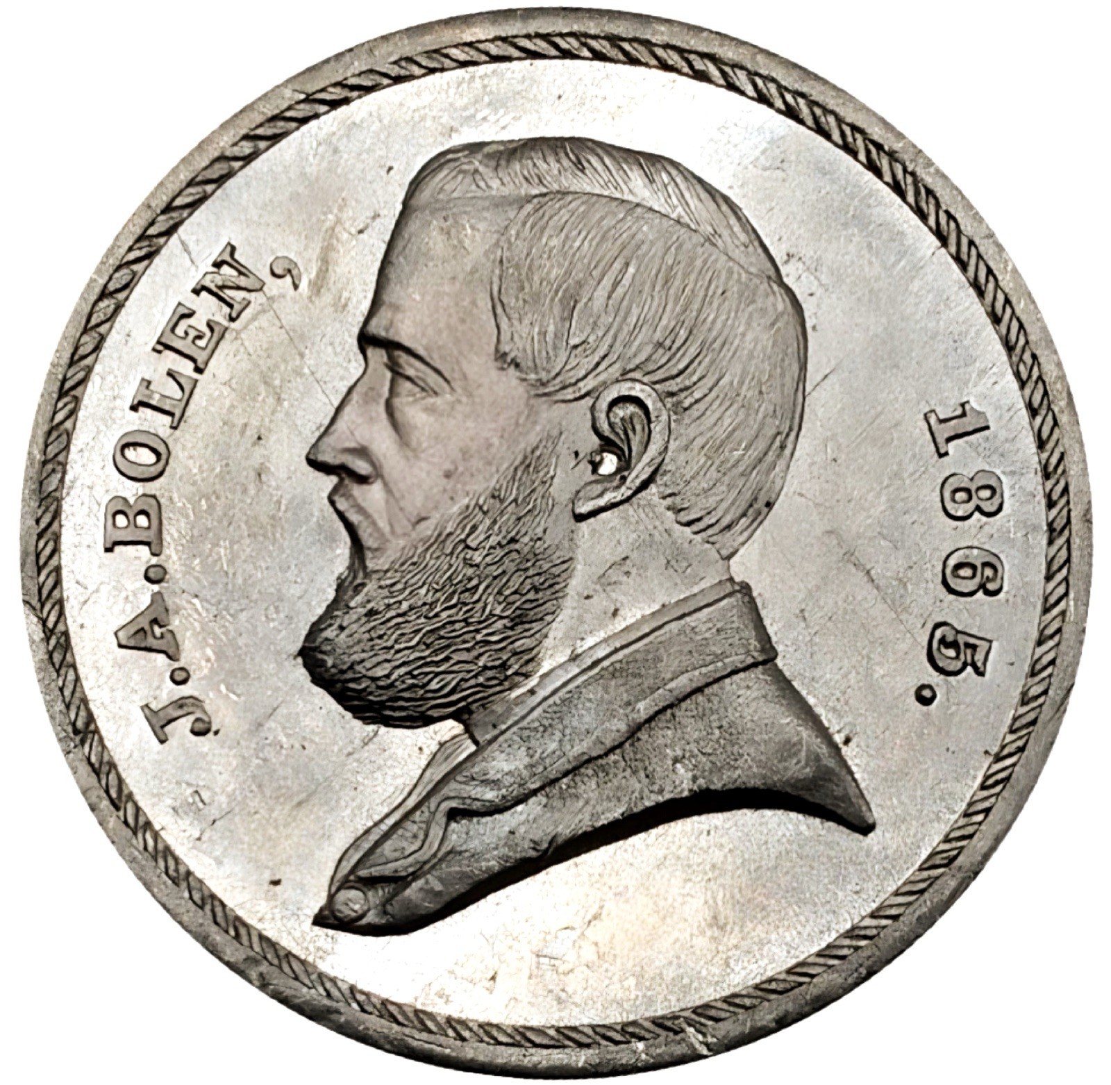 (1865) Springfield Ma-Sp B40wm (R-8) John A Bolen Merchant Token