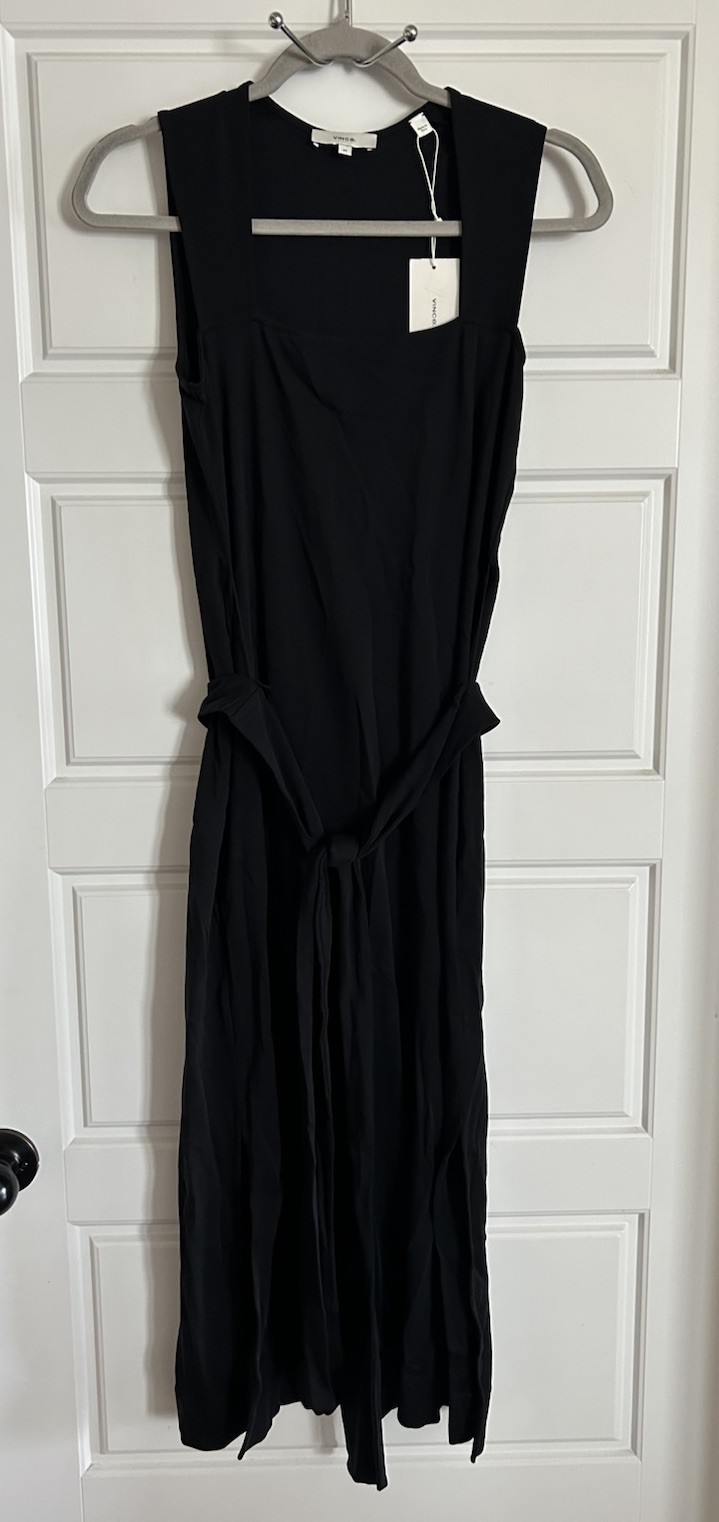 Vince women’s black midi dress size XS