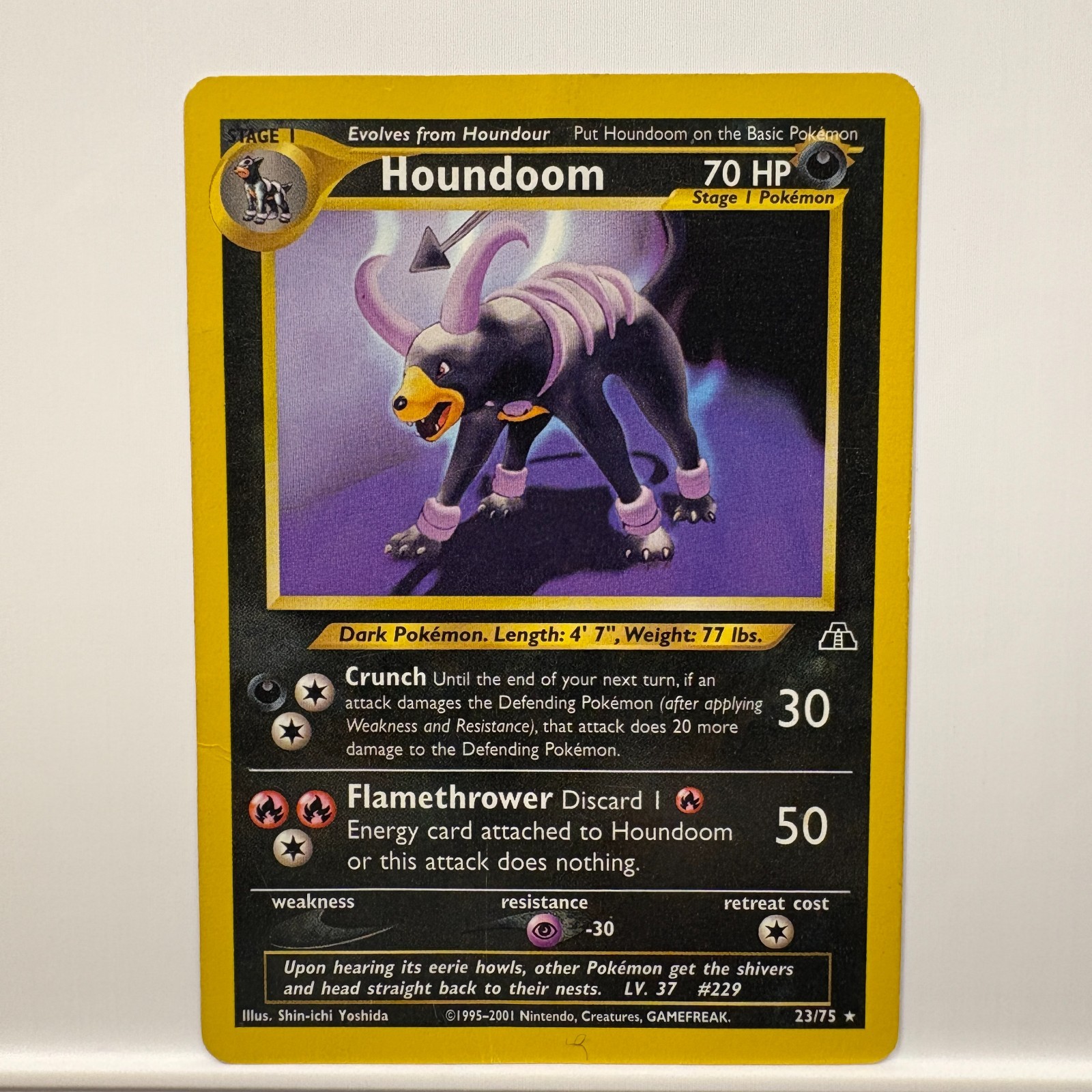 Houndoom#23/75 Neo Discovery · Rare Vintage Pokemon Card