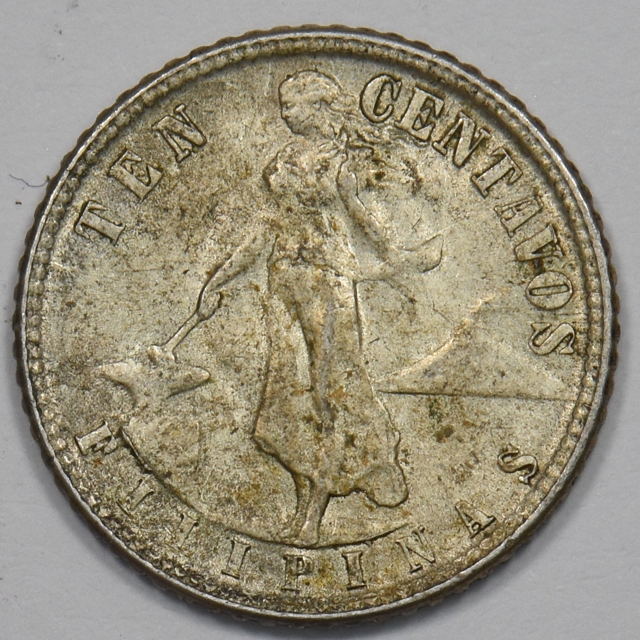 Philippines 1944-D Commonwealth 10 Centavos Silver P902688 Philippines 1944-D Commonwealth 10 Centavos Silver P902688