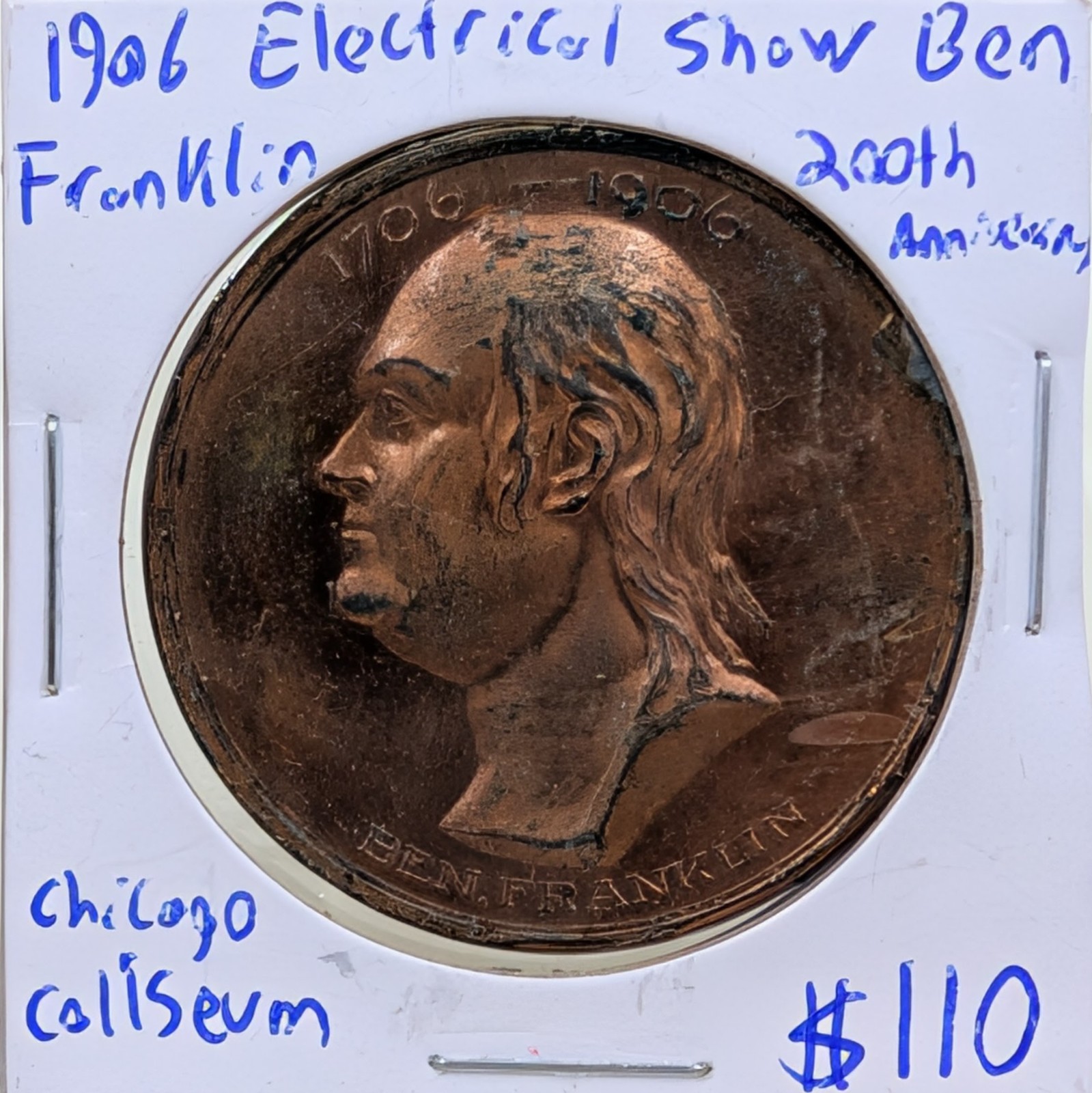 1906 Electrical Show Ben Franklin 200th Anniversary Chicago Coliseum 1906 Electrical Show Ben Franklin 200th Anniversary Chicago Coliseum