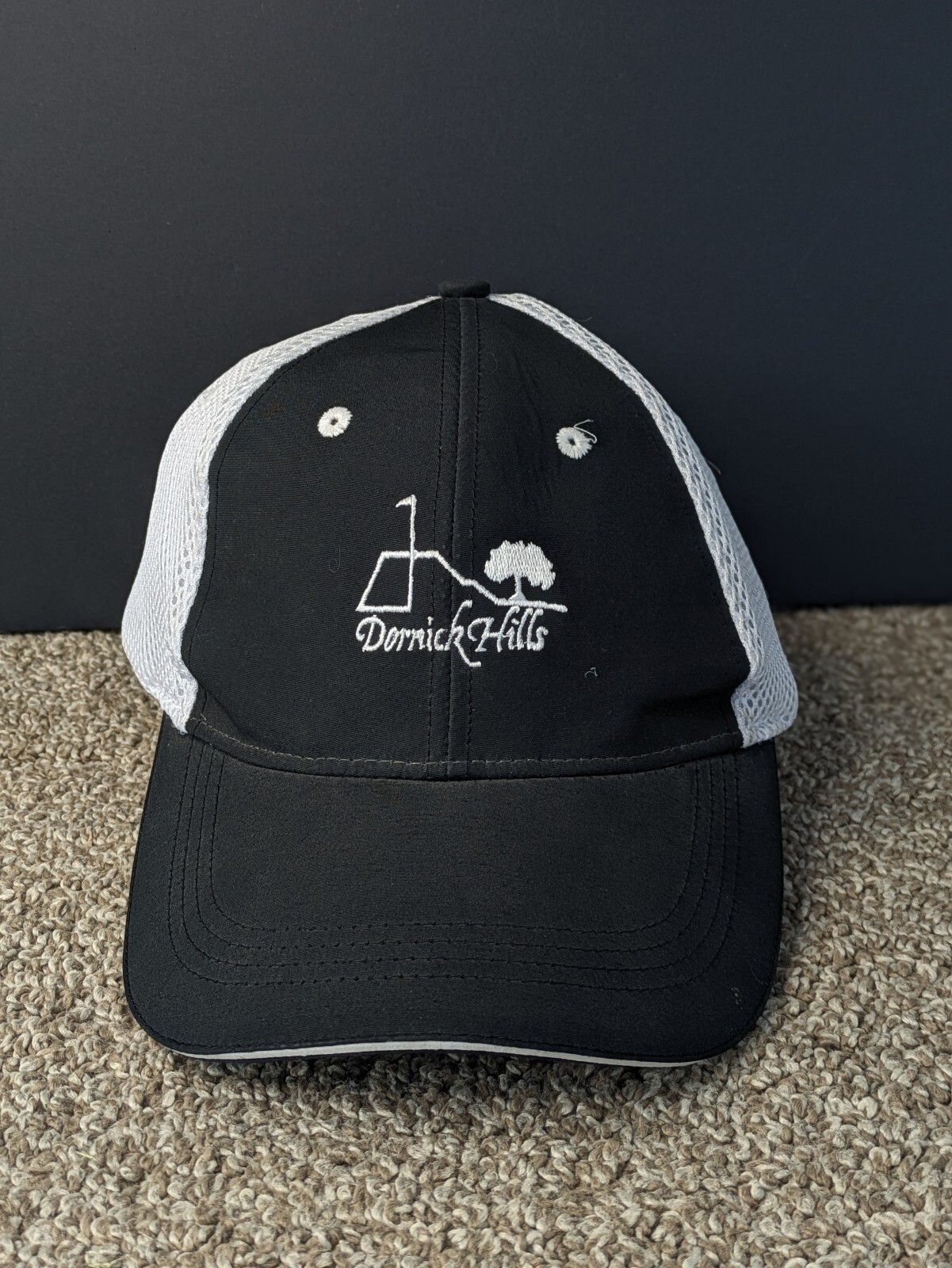 Xtreme Dornick Hills Golf Country Club Oklahoma Trucker Hat Black White