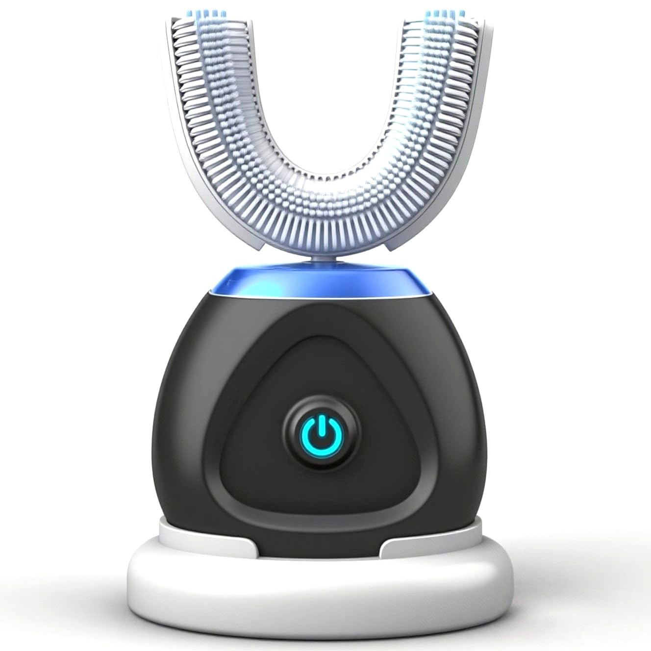 Automatic U-Shaped Ultrasonic 360 Auto Toothbrush with Whitening Blue Light for